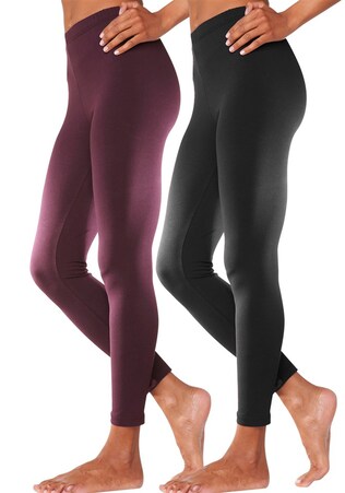 VIVANCE, Leggings, piros & fekete