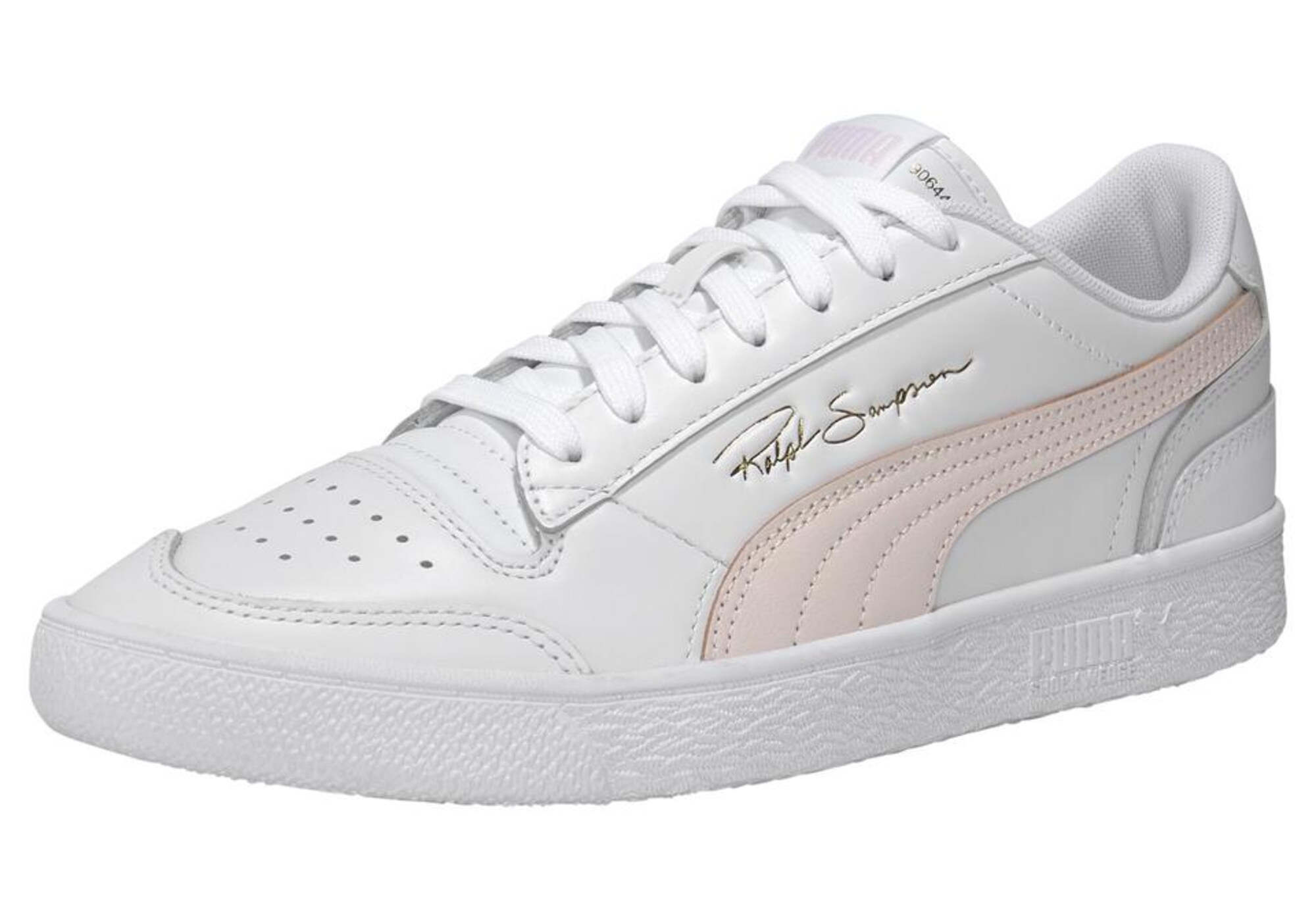 PUMA Sportbačiai be auliuko  pastelinė rožinė / balta