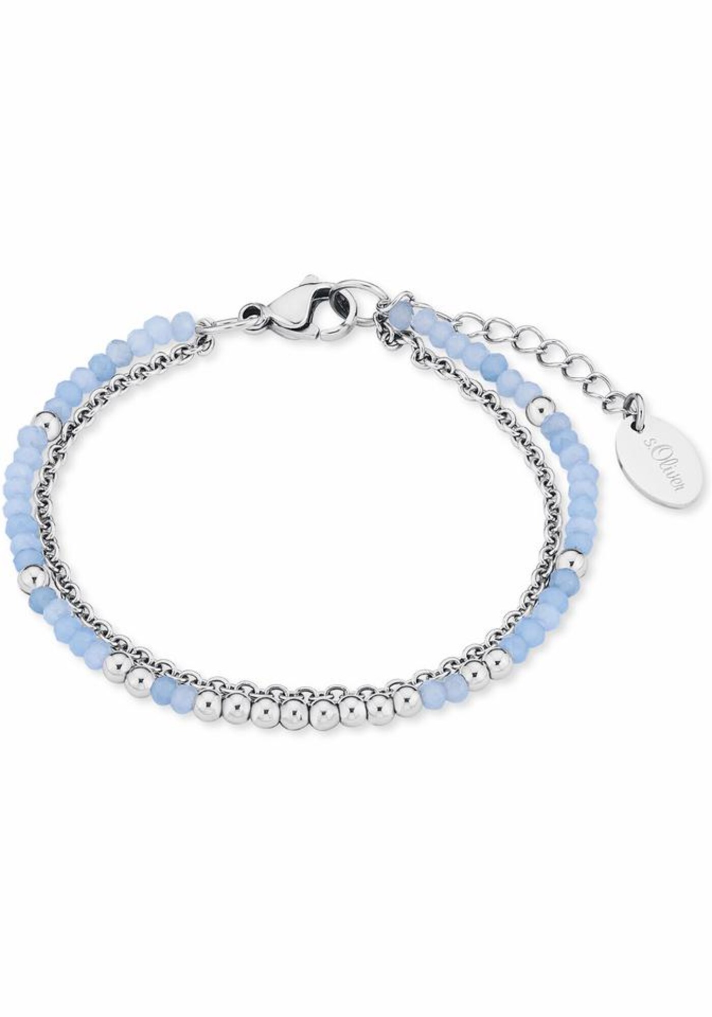 S.Oliver RED LABEL Armband 2018343 hellblau / silber