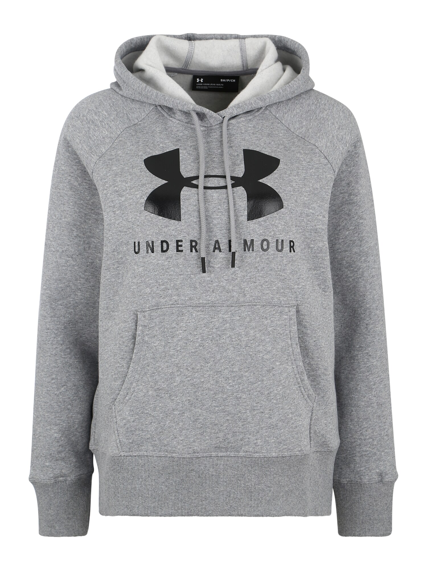 UNDER ARMOUR Sportinio tipo megztinis 'RIVAL FLEECE SPORTSTYLE'  pilka / juoda