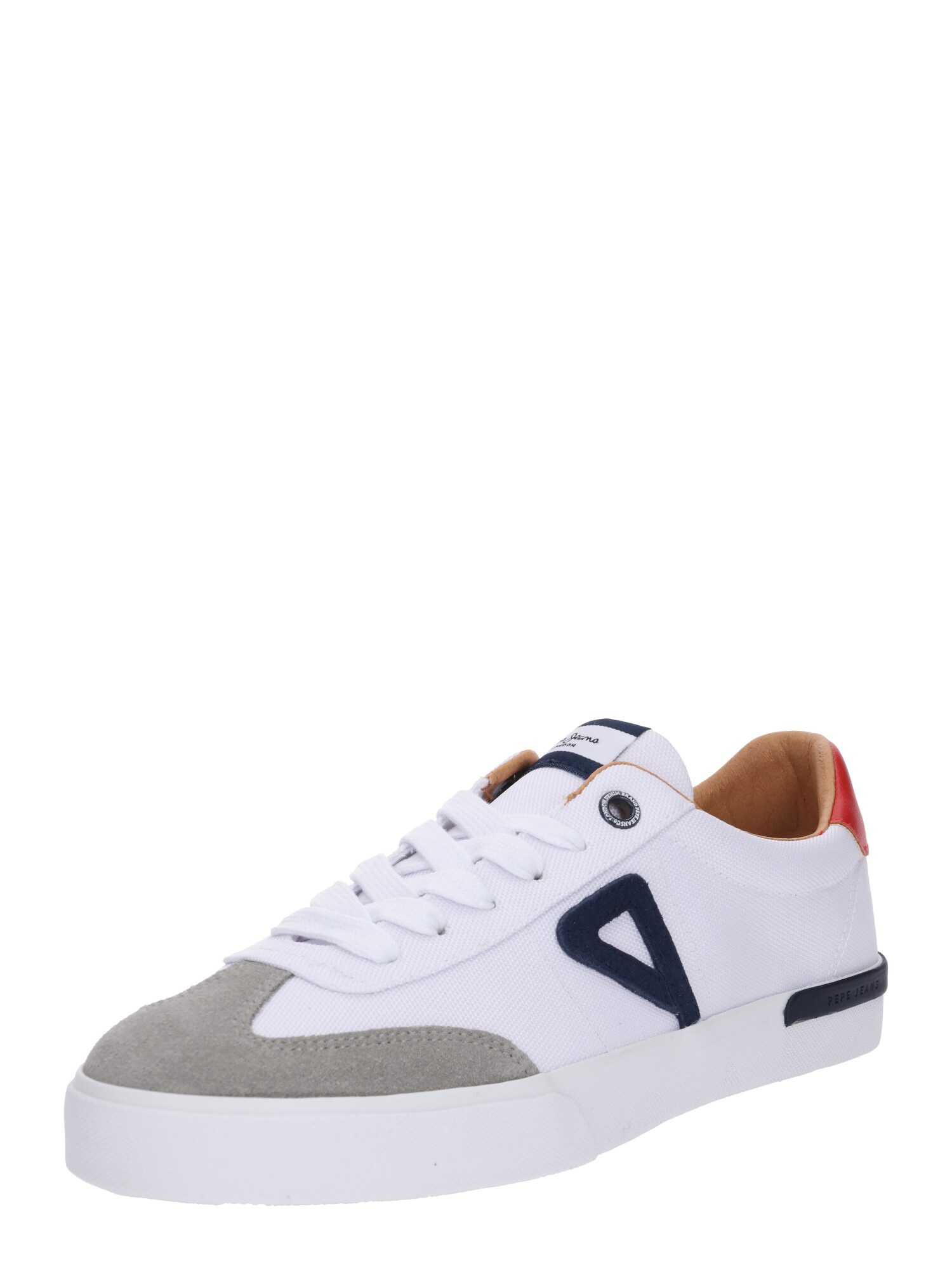 Pepe Jeans Heren Sneakers Laag North Archive Lichtgrijs Wit pepe jeans kopen in de aanbieding