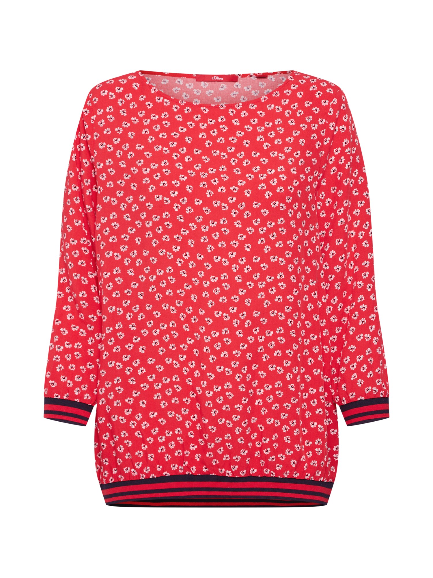 Soliver Red Label Dames Blouse Rood Wit soliver red label kopen in de aanbieding