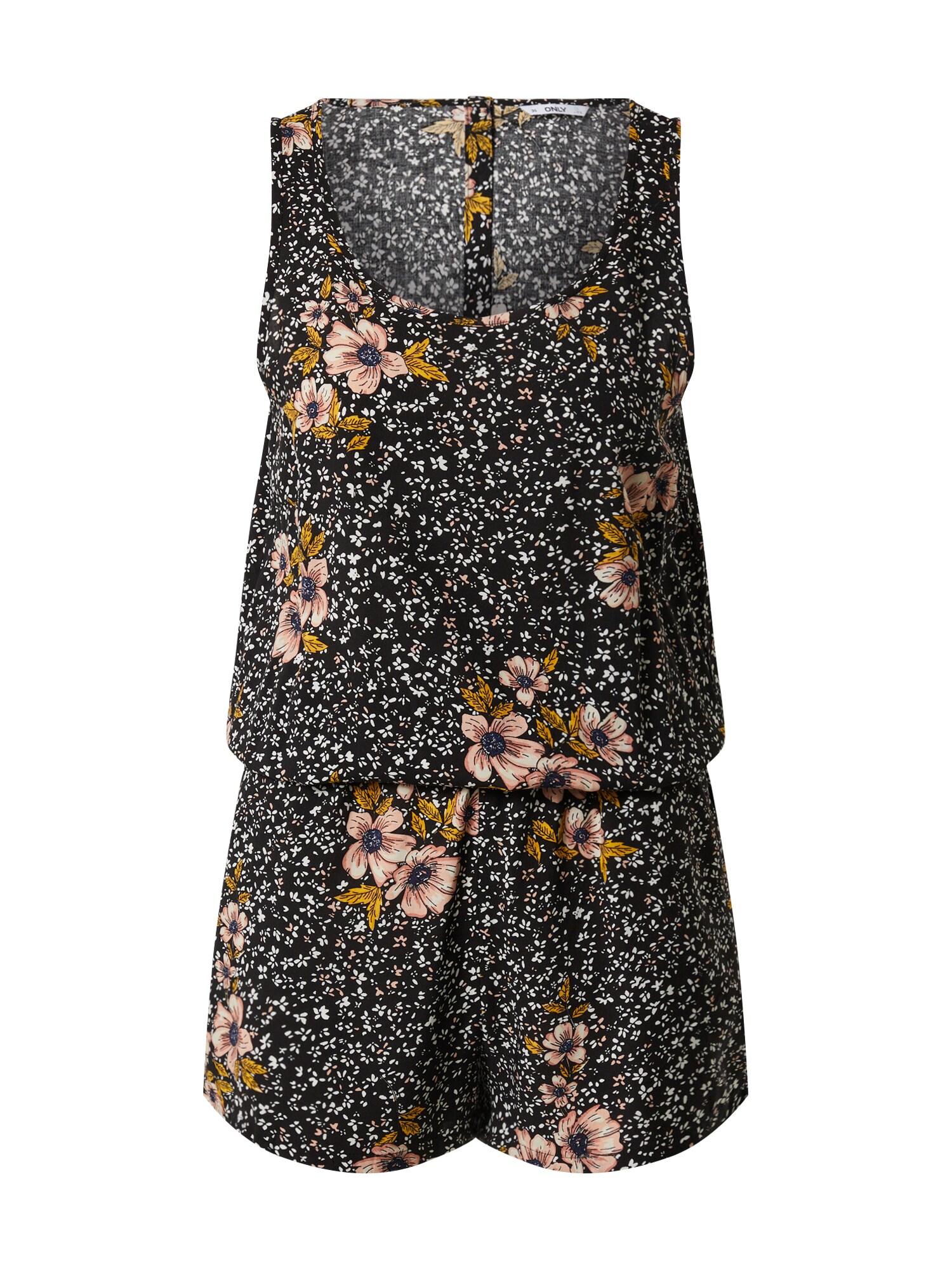 ONLY Kombinezono tipo kostiumas 'ONLNOVA LIFE S/L PLAYSUIT AOP WVN 10'  juoda