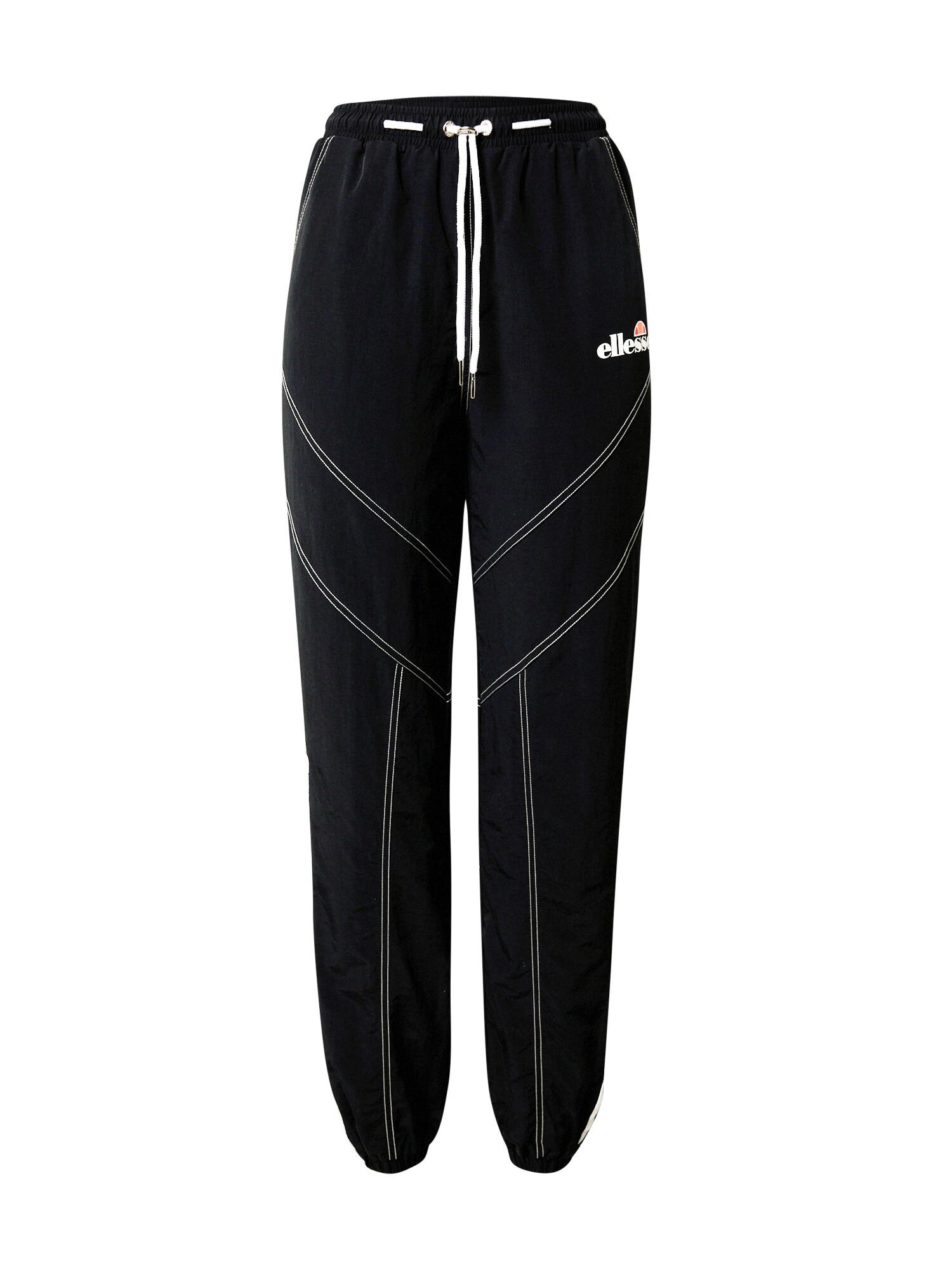 ELLESSE Kelnės 'Lunedi'  juoda / balta / raudona / oranžinė