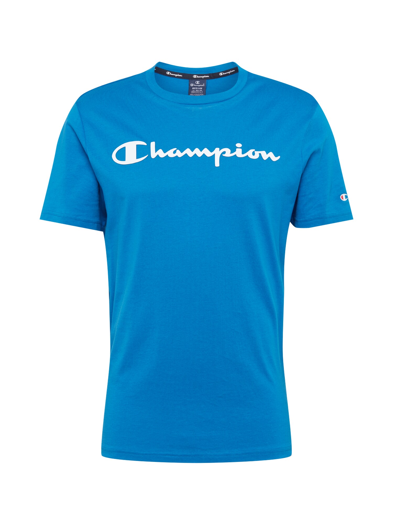 Champion Authentic Athletic Apparel Marškinėliai  dangaus žydra / balta