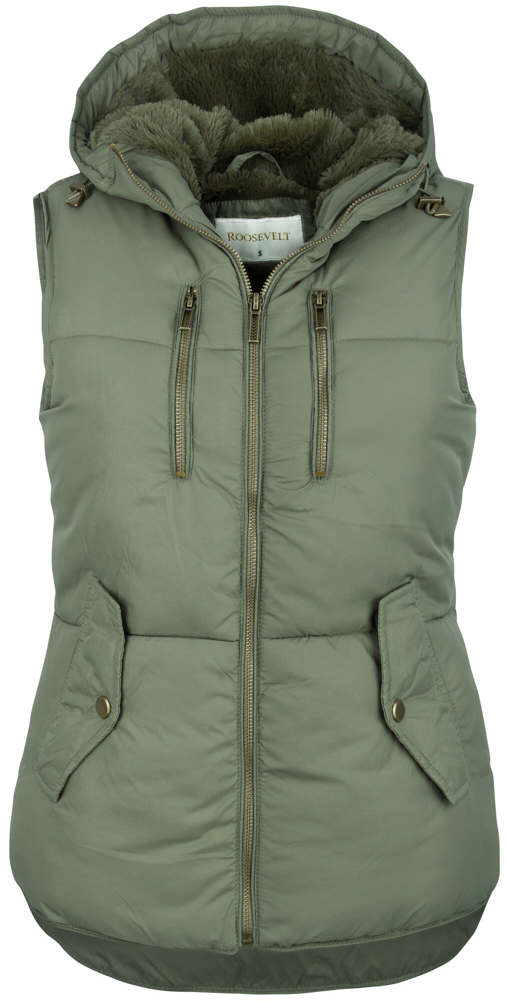 Roosevelt Dames Bodywarmer Olijfgroen roosevelt kopen in de aanbieding