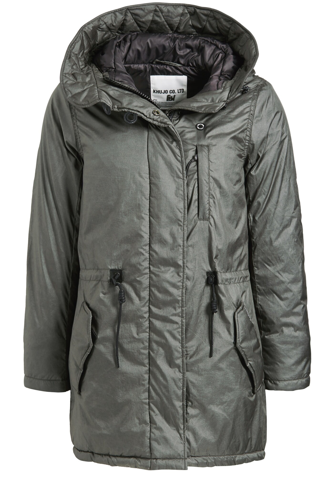 Khujo Dames Tussenparka Asami Donkergrijs khujo kopen in de aanbieding