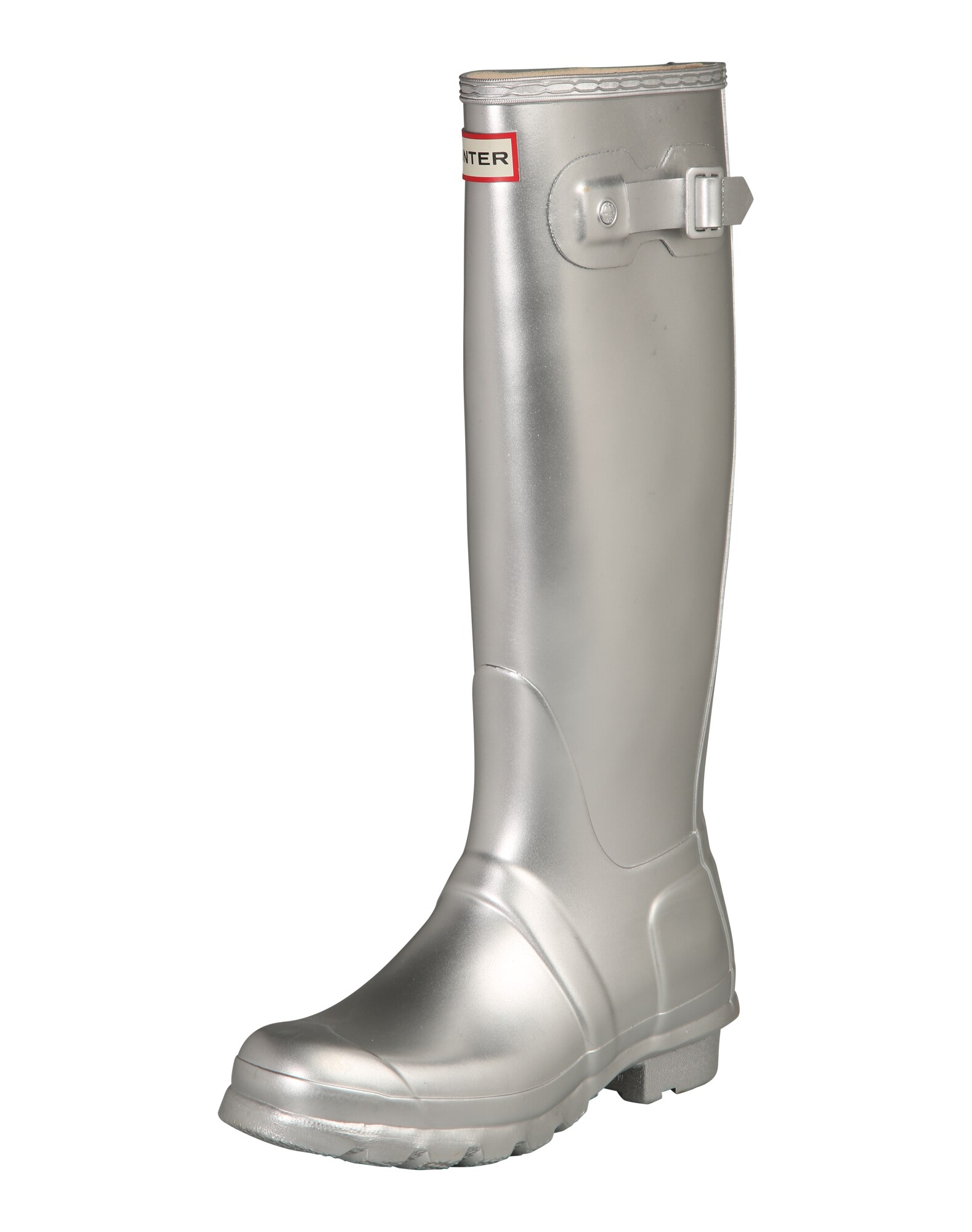 Hunter Dames Regenlaarzen Original Tall Zilver hunter kopen in de aanbieding