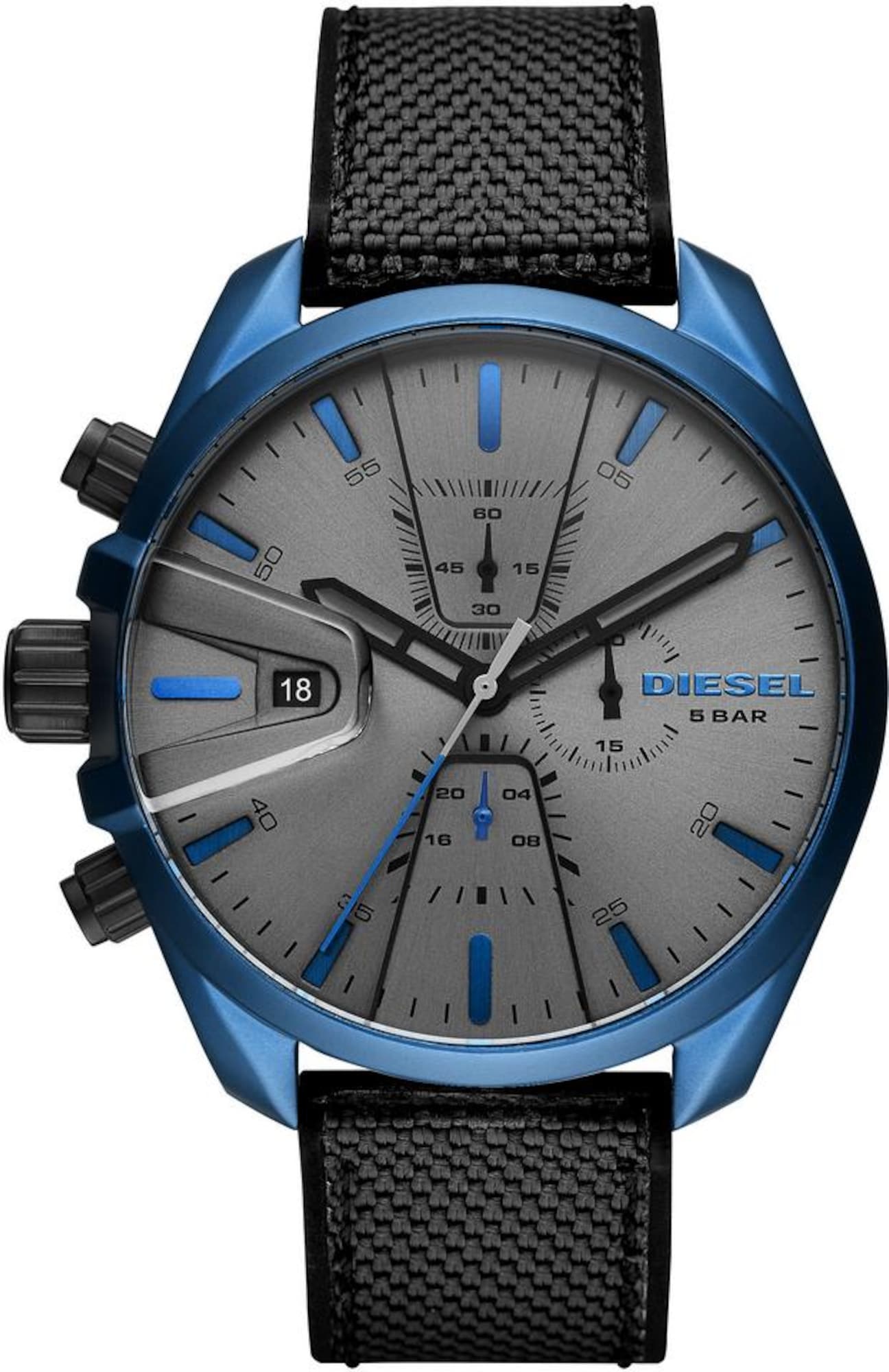 DIESEL Chronograph ''''MS9'''' himmelblau / dunkelgrau / schwarz