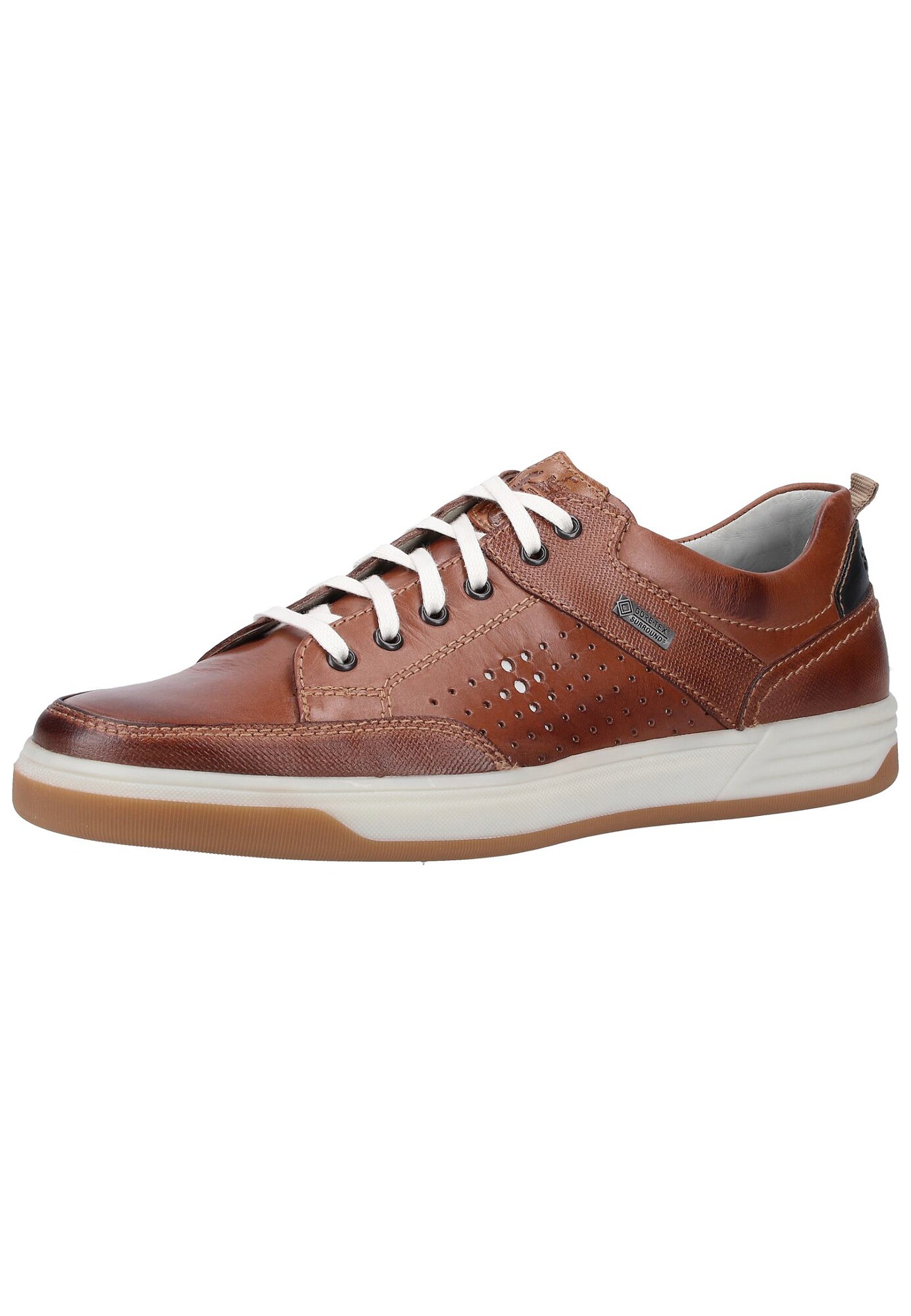 Fretz Men Heren Sneakers Laag Roestbruin Zwart fretz men kopen in de aanbieding