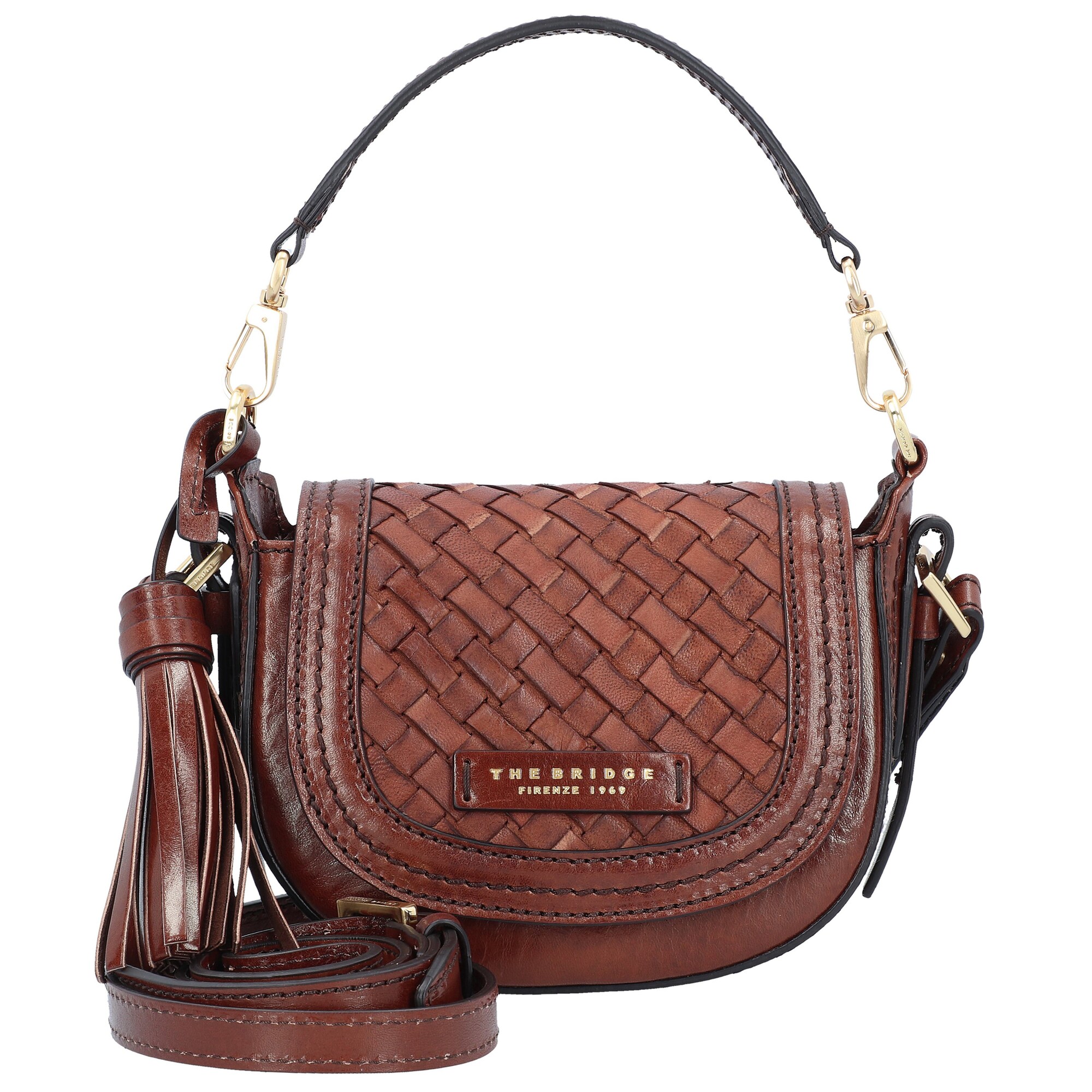The Bridge Dames Handtas Salinger Mini Bag Roestbruin the bridge kopen in de aanbieding
