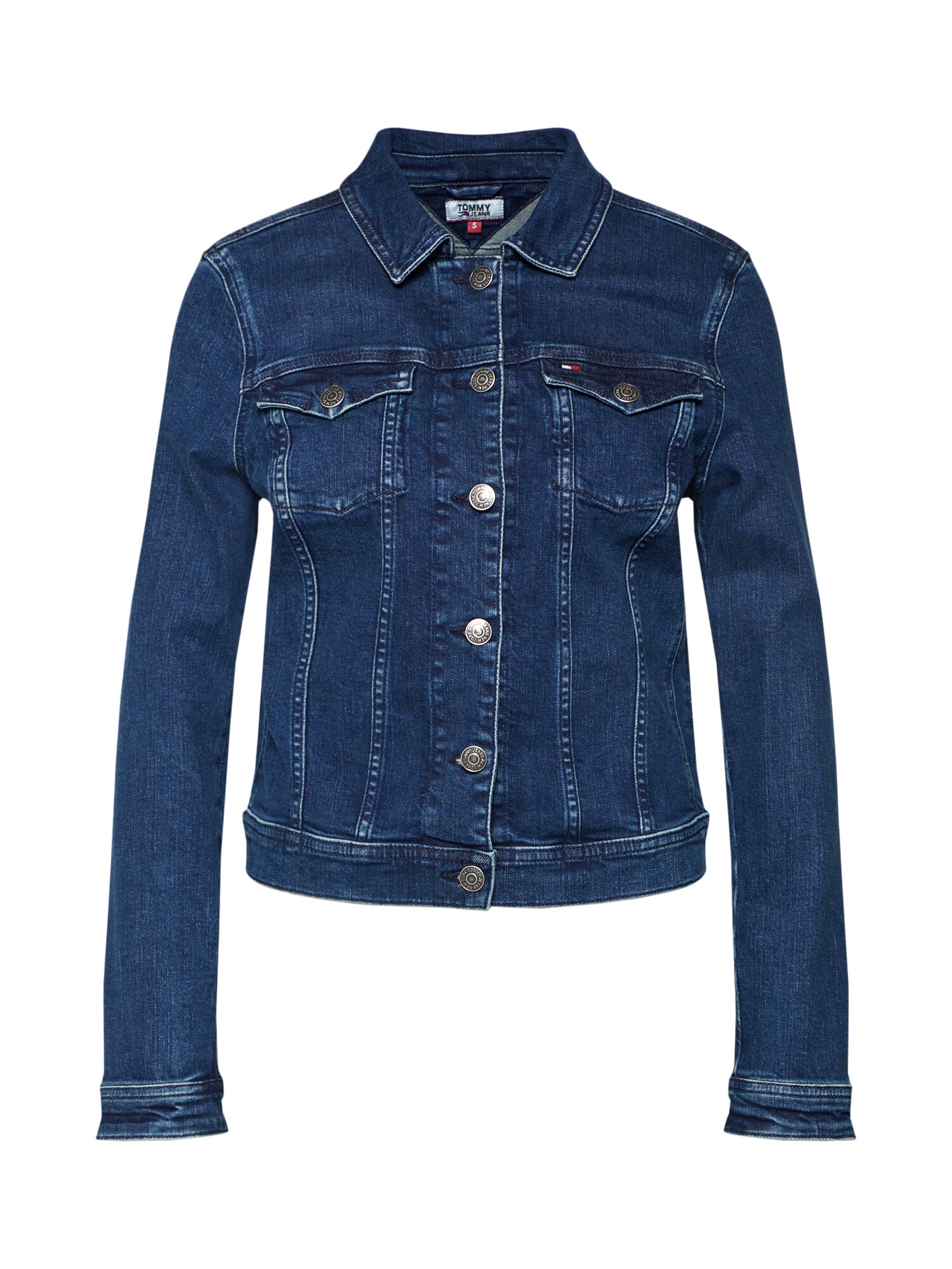 Tommy Jeans Dames Tussenjas Blauw Denim tommy jeans kopen in de aanbieding