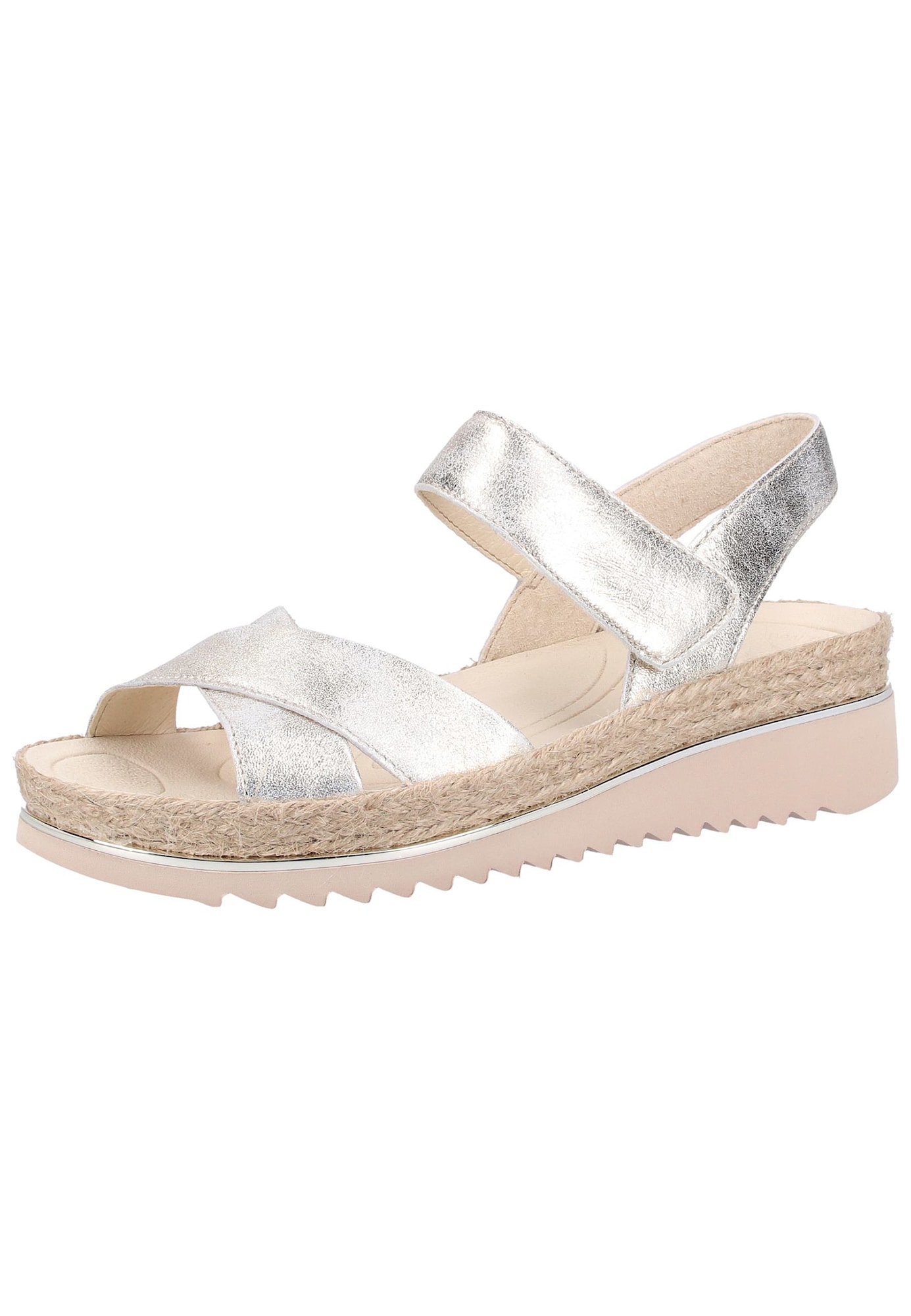 Gabor Dames Sandalen Met Riem Zilver gabor kopen in de aanbieding