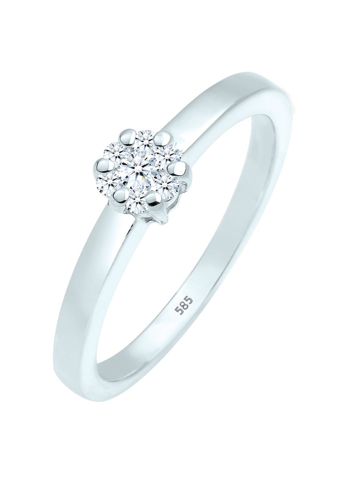 Elli DIAMONDS Ring Damen Größe 56 silber