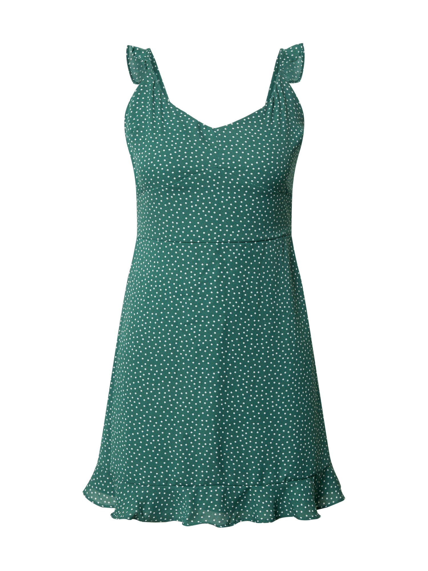 Abercrombie & Fitch Vasarinė suknelė  žalia / balta