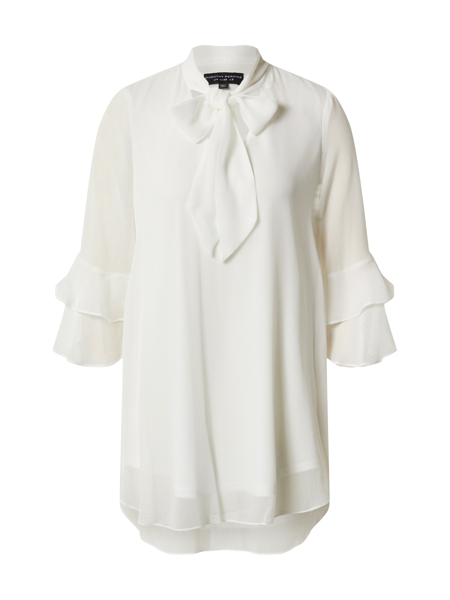 Dorothy Perkins Palaidinė 'Ivory chiffon tunic'  balta
