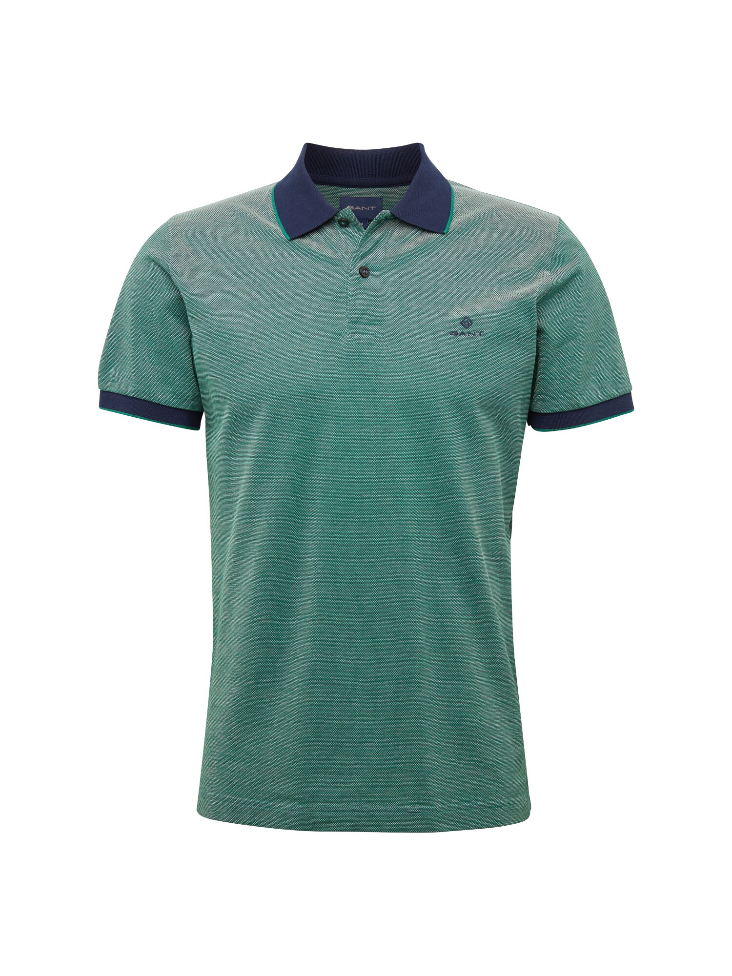 Gant Heren Shirt O1 4 Col Oxford Pique Ss Rugger Donkergroen gant kopen in de aanbieding