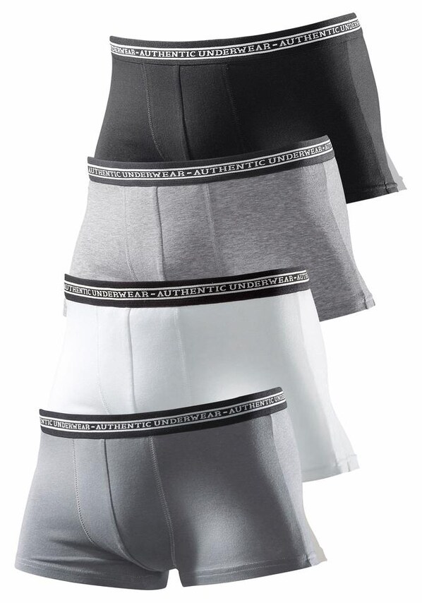 Authentic Le Jogger, Boxerky, šedá, černá & bílá, obrázek 1 z 6