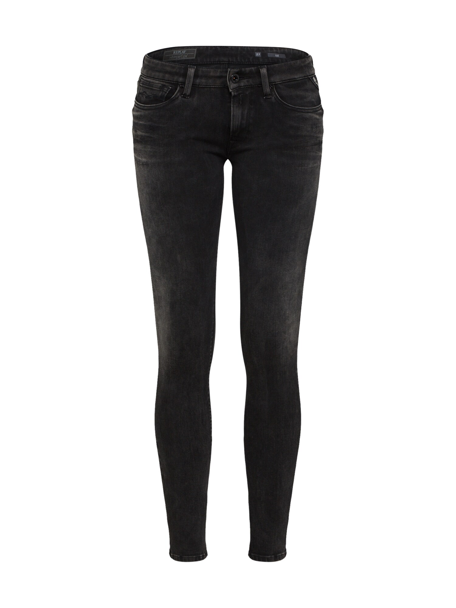 Replay Dames Jeans Luz Hyperflex Black Denim replay kopen in de aanbieding