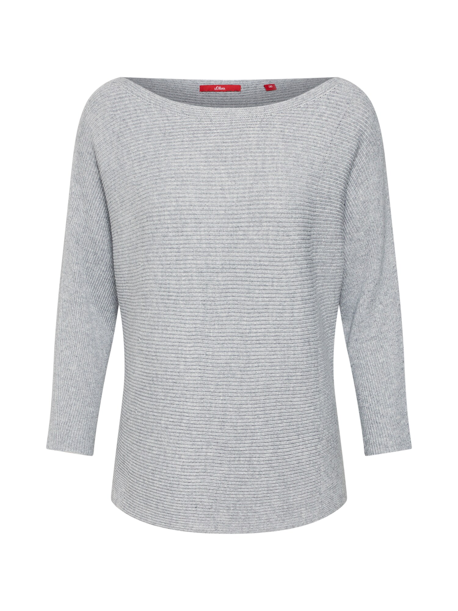 Soliver Red Label Dames Trui Pullover Langarm Grijs Gemeleerd soliver red label kopen in de aanbieding
