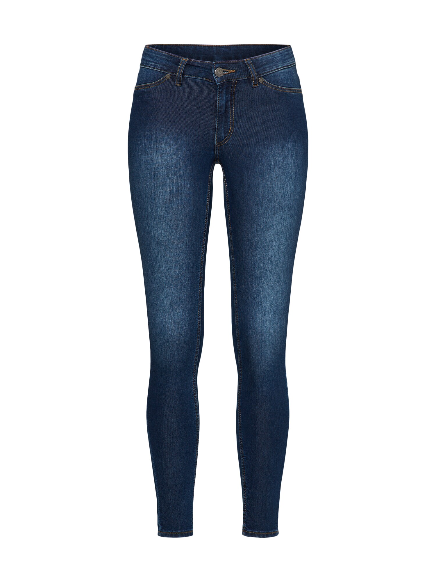 Cheap Monday Dames Jeans Mid Spray Blauw cheap monday kopen in de aanbieding