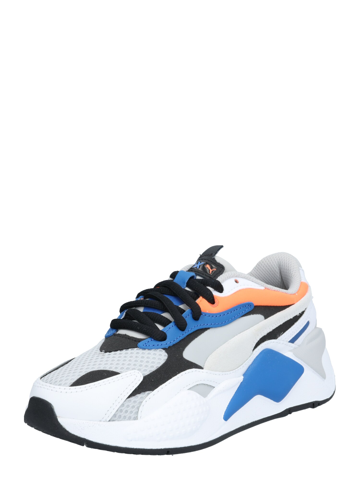 PUMA Sportbačiai be auliuko 'RS-X³ Prism'  juoda / šviesiai pilka / mėlyna