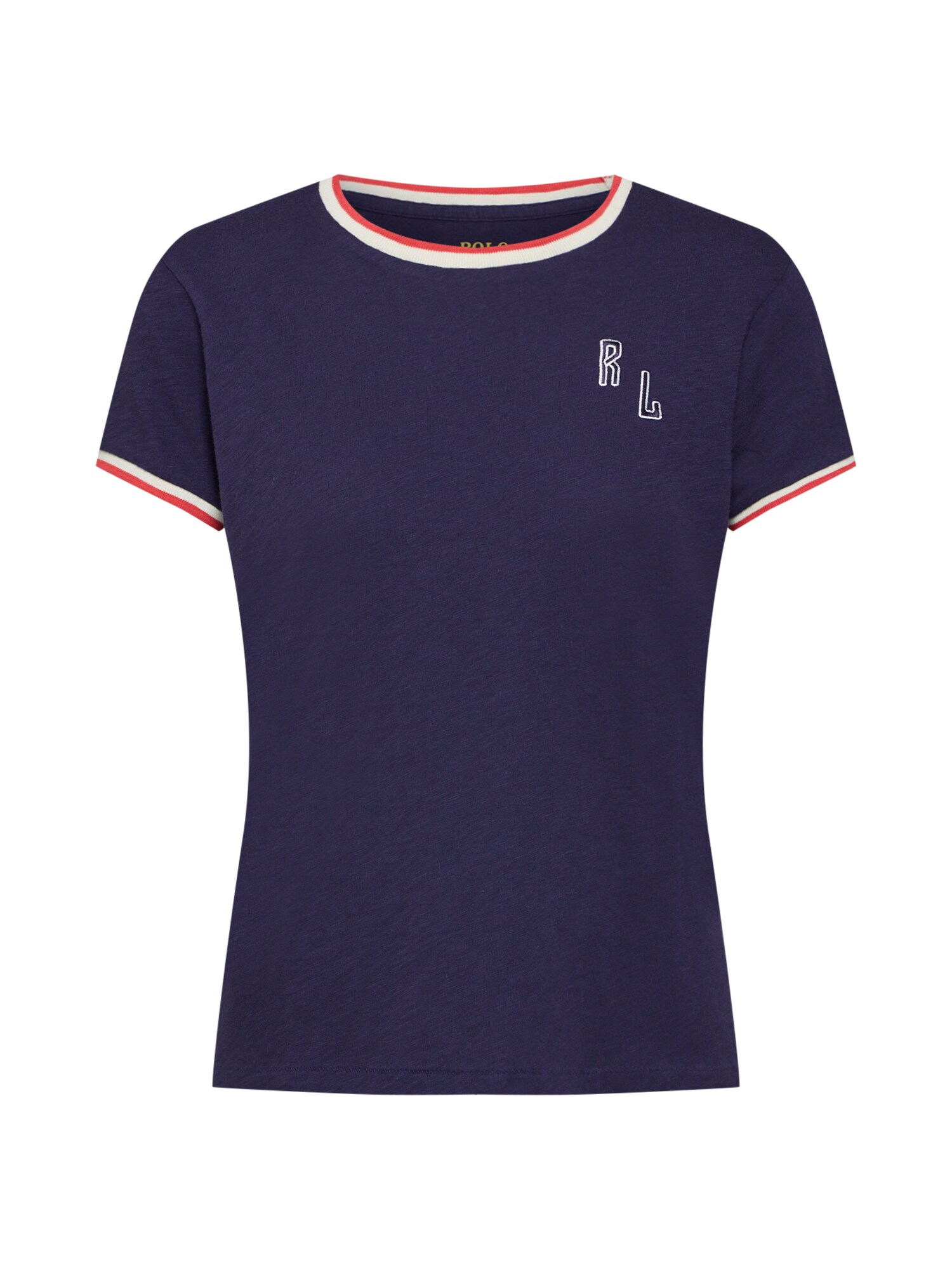 Polo Ralph Lauren Dames Shirt Rl Shrnk T Short Sleeve Knit Blauw polo ralph lauren kopen in de aanbieding
