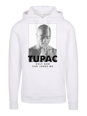 Mister Tee Sudadera '2Pac Prayer'  gris / negro / blanco
