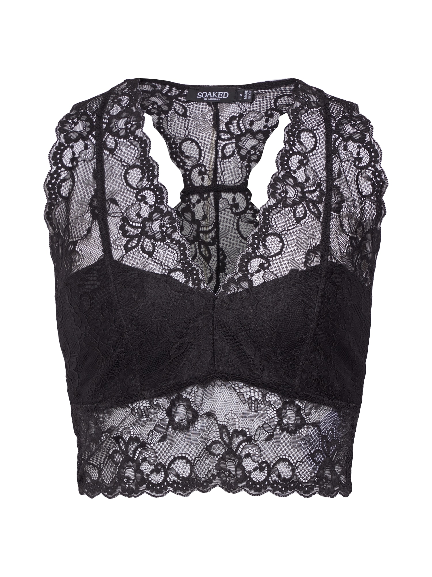 SOAKED IN LUXURY Top 'Dolly'  čierna