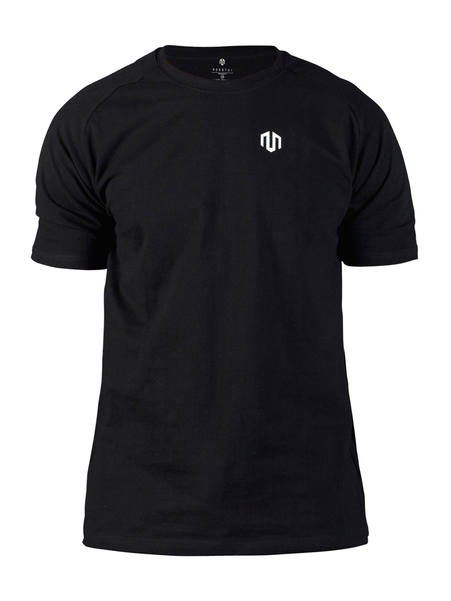 Morotai Heren Functioneel Shirt Basic Zwart morotai kopen in de aanbieding