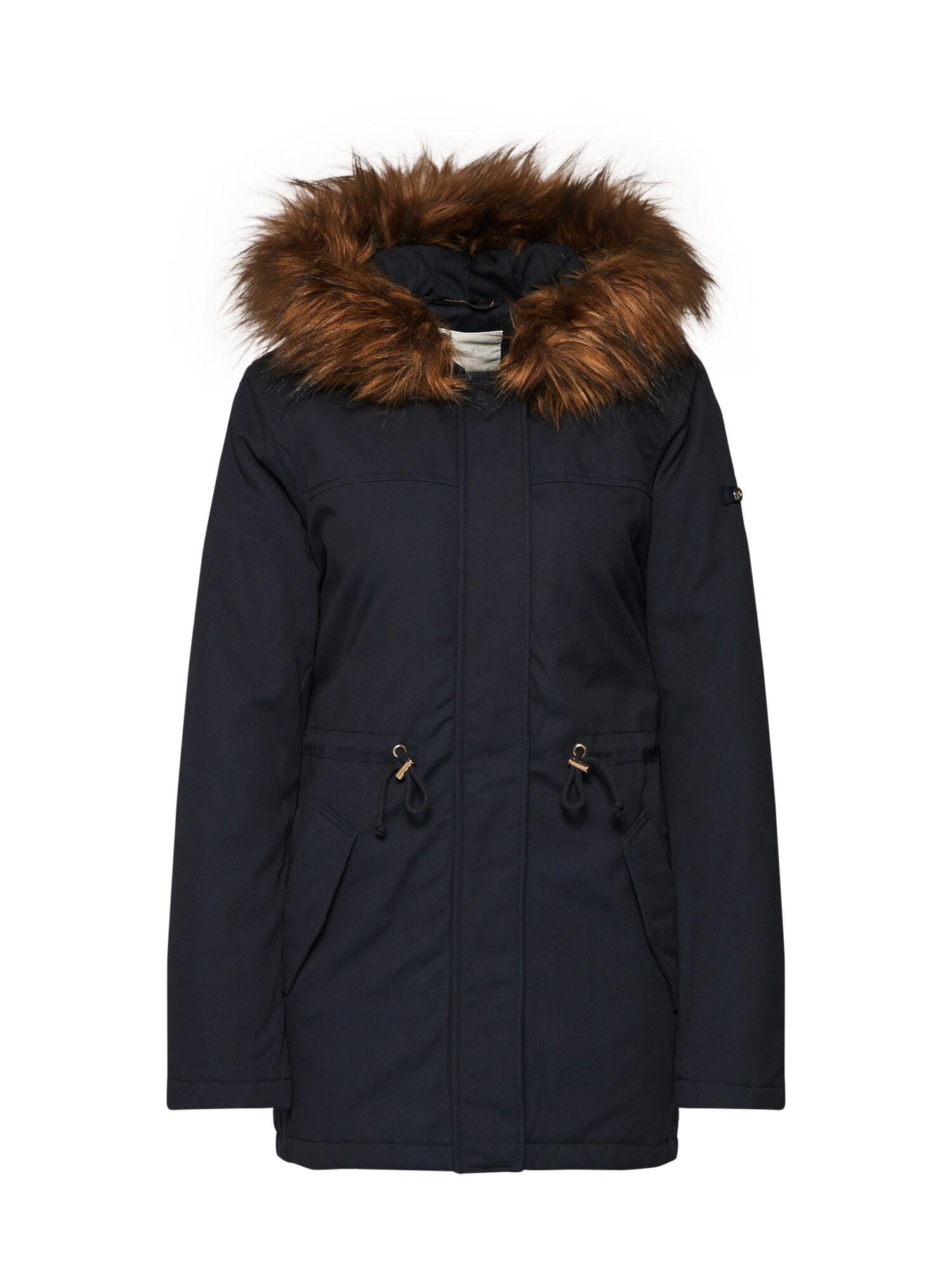 Tom Tailor Denim Dames Winterparka Donkerblauw tom tailor denim kopen in de aanbieding