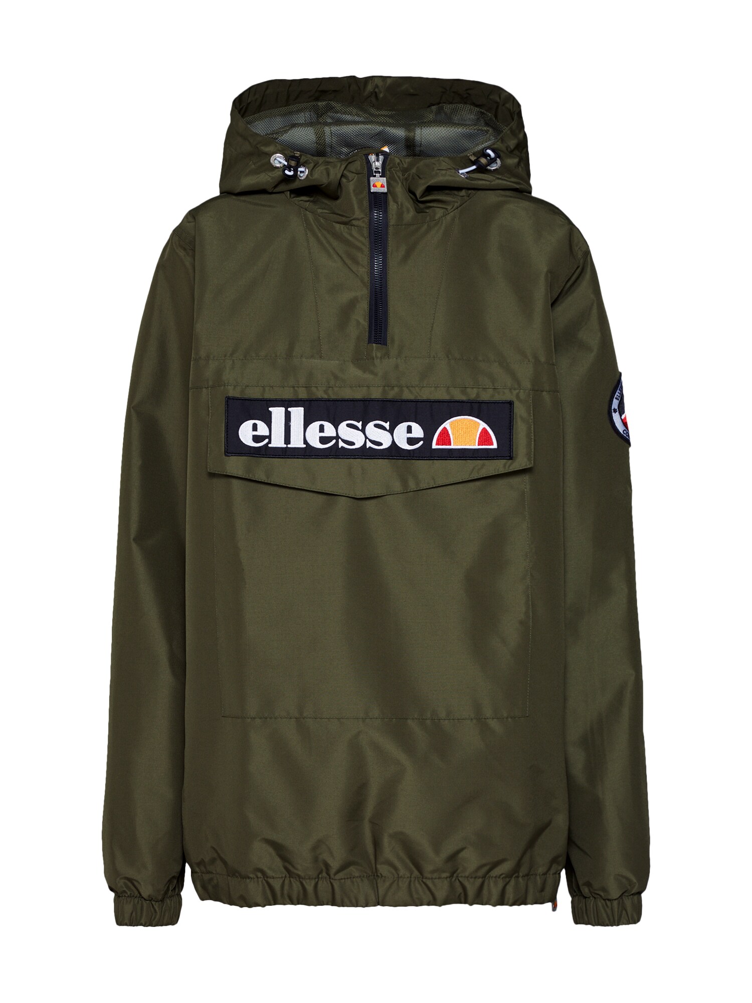 ELLESSE Prechodná bunda 'Mont 2'  olivová / oranžová / čierna / biela