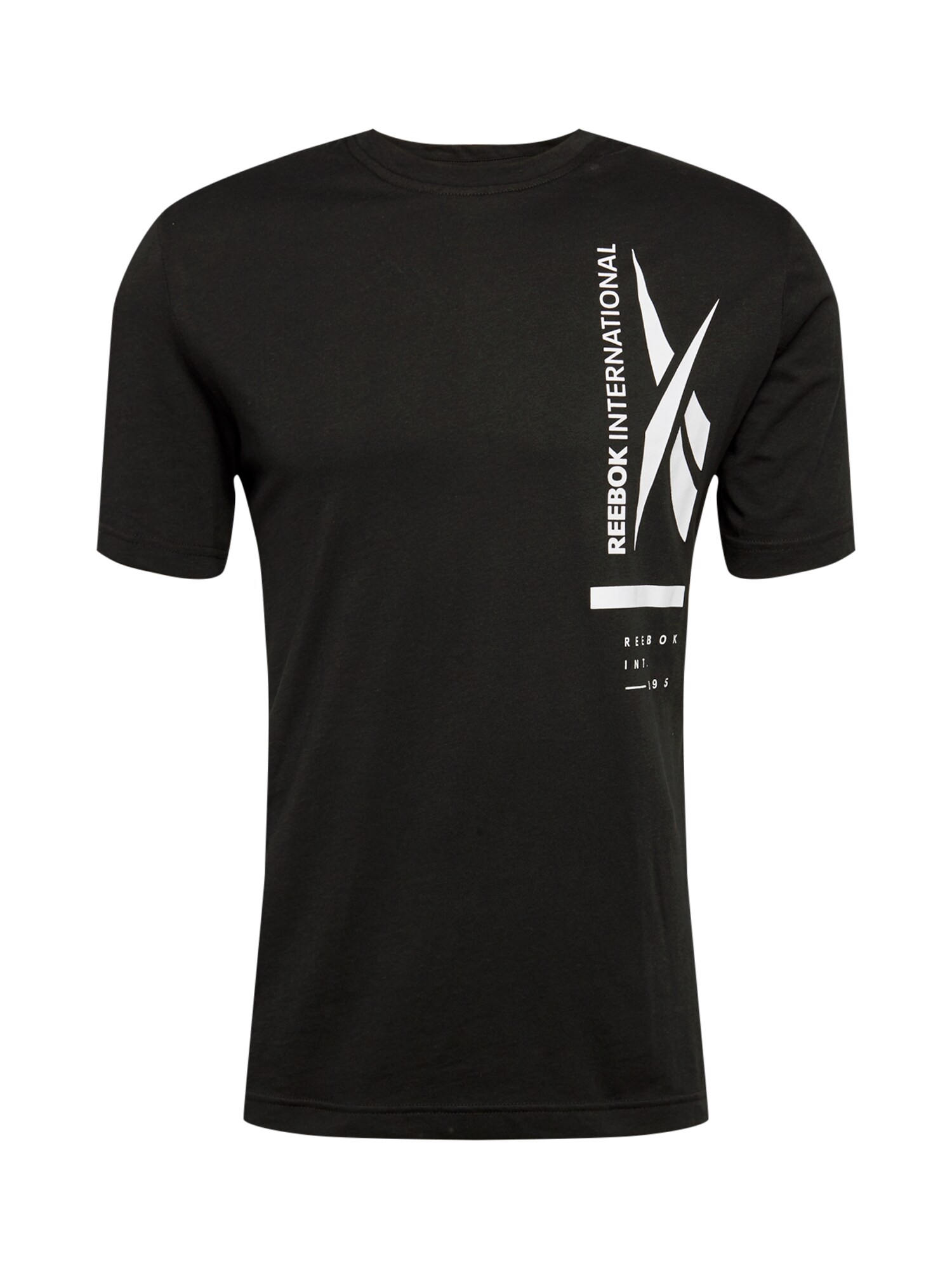 REEBOK Sportiniai marškinėliai  balta / juoda