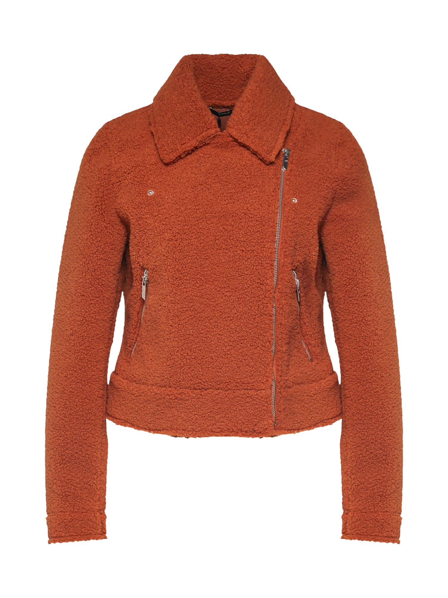 ONLY Demisezoninė striukė 'onlGINGER SHORT TEDDY BIKER OTW'  oranžinė