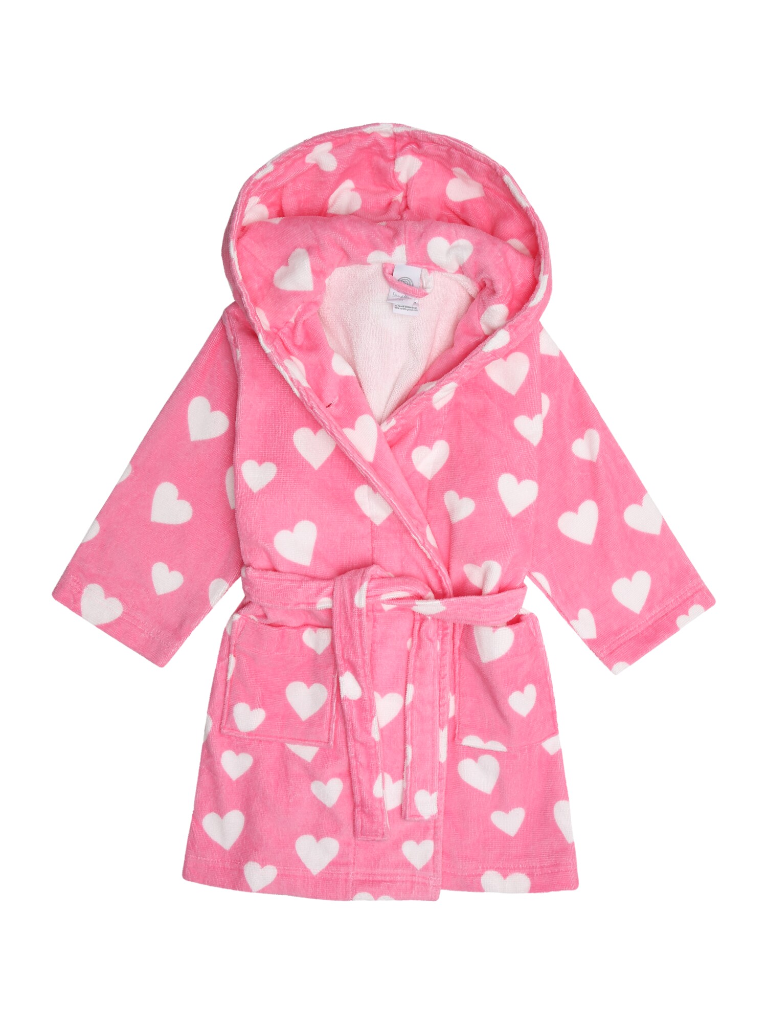 Sanetta Meisjes Badjas Pink Wit sanetta kopen in de aanbieding