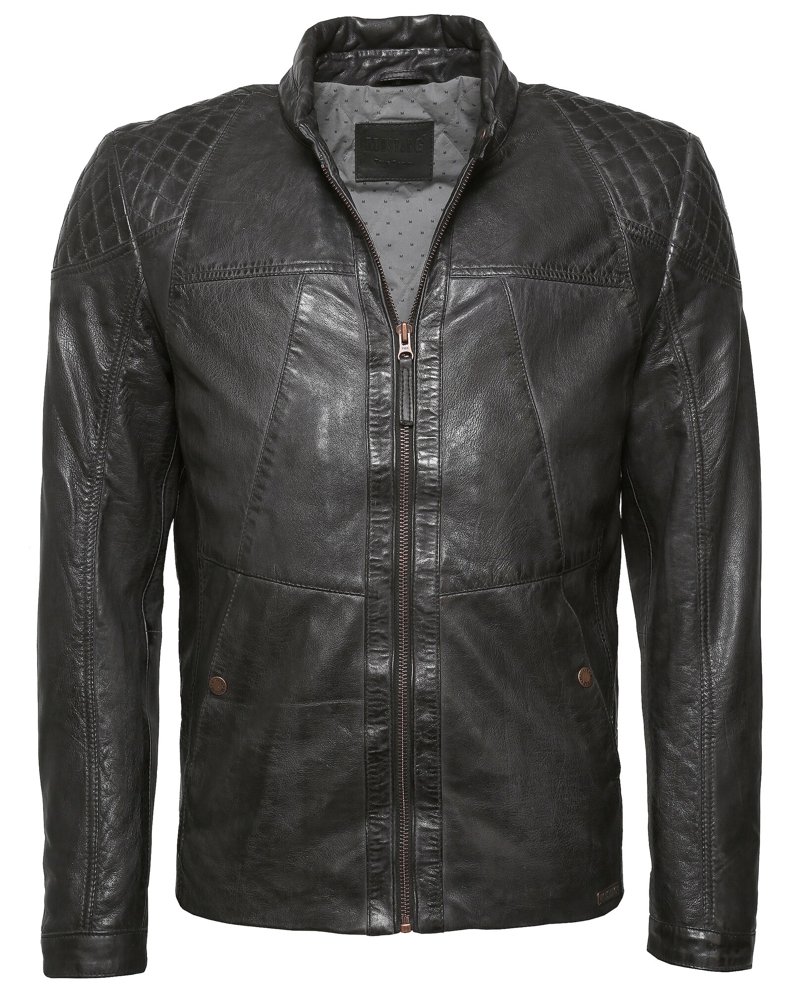 Mustang Heren Tussenjas Nino Antraciet mustang kopen in de aanbieding