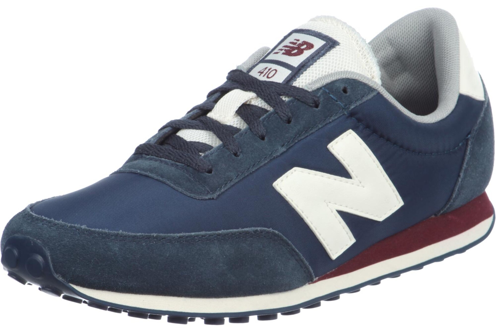 New Balance Heren Sneakers Laag Navy Bordeaux Wit new balance kopen in de aanbieding