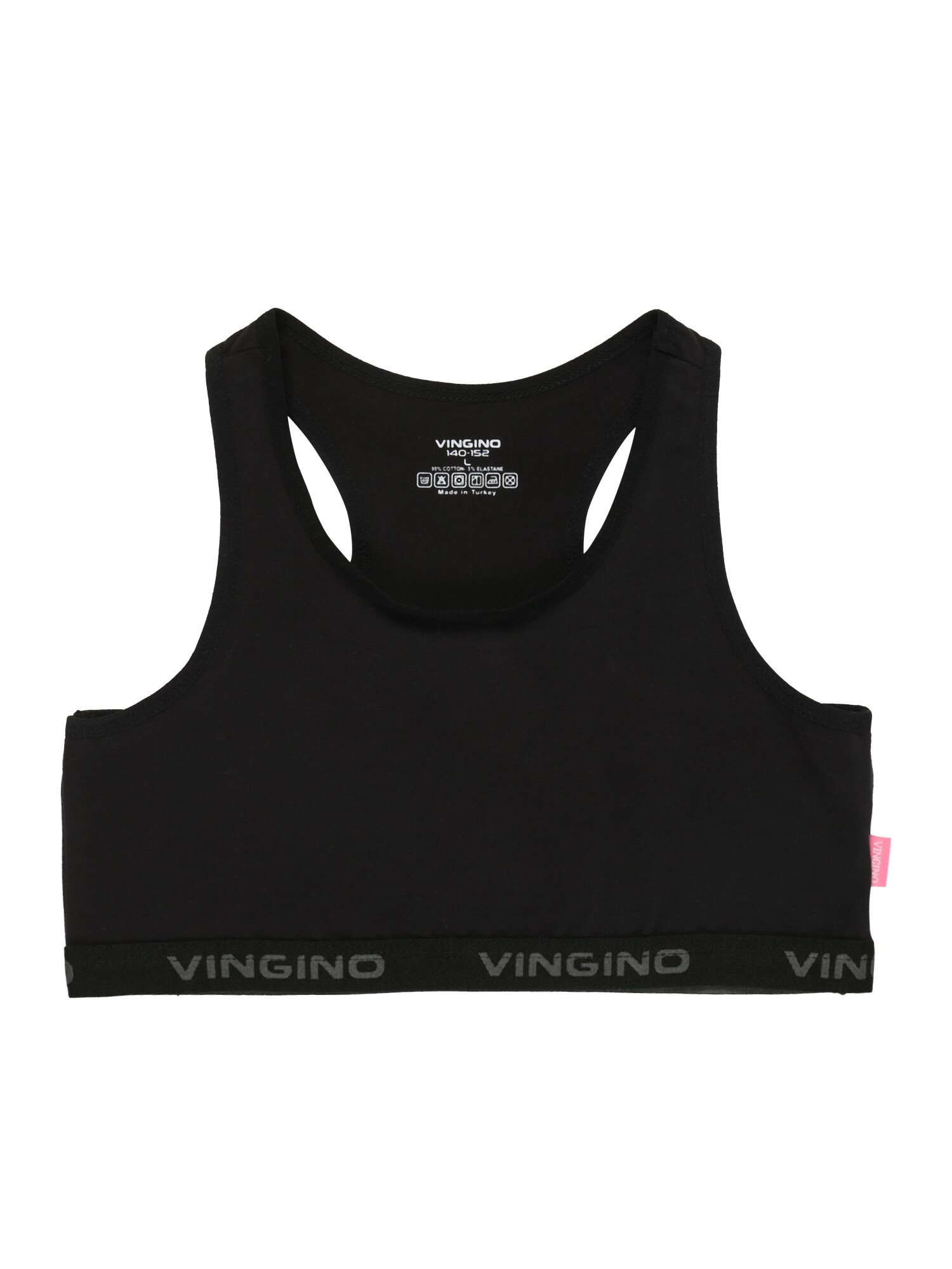 VINGINO Podprsenka 'Racer Girls'  čierna