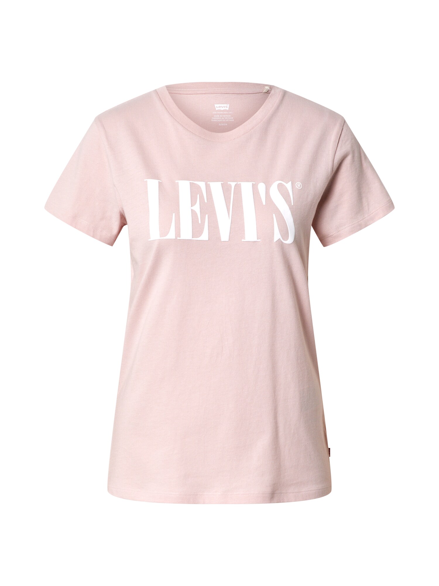 LEVI'S Marškinėliai 'THE PERFECT TEE'  rožių spalva / balta