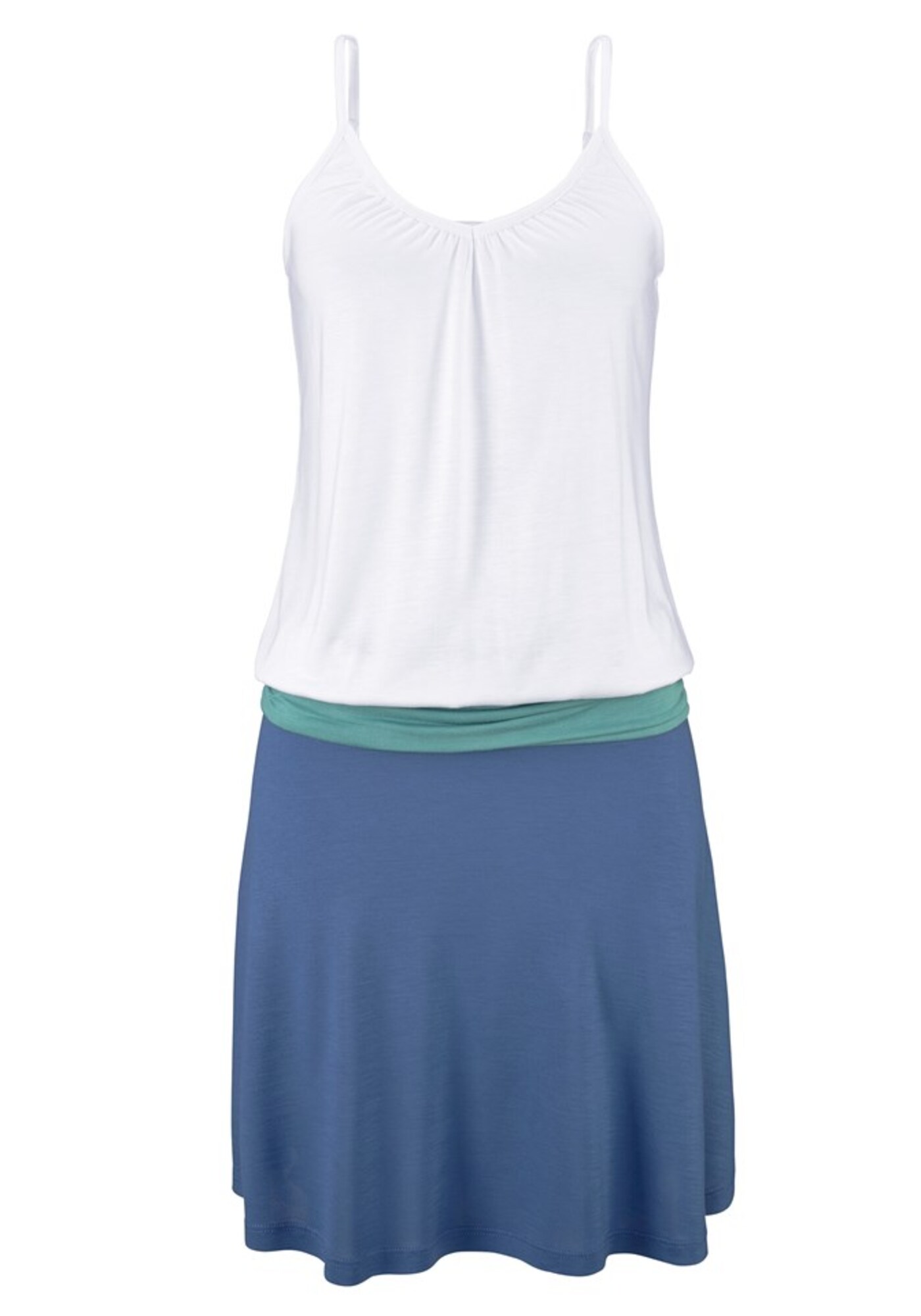 BEACH TIME Paplūdimio suknelė  turkio spalva / sodri mėlyna („karališka“) / balta