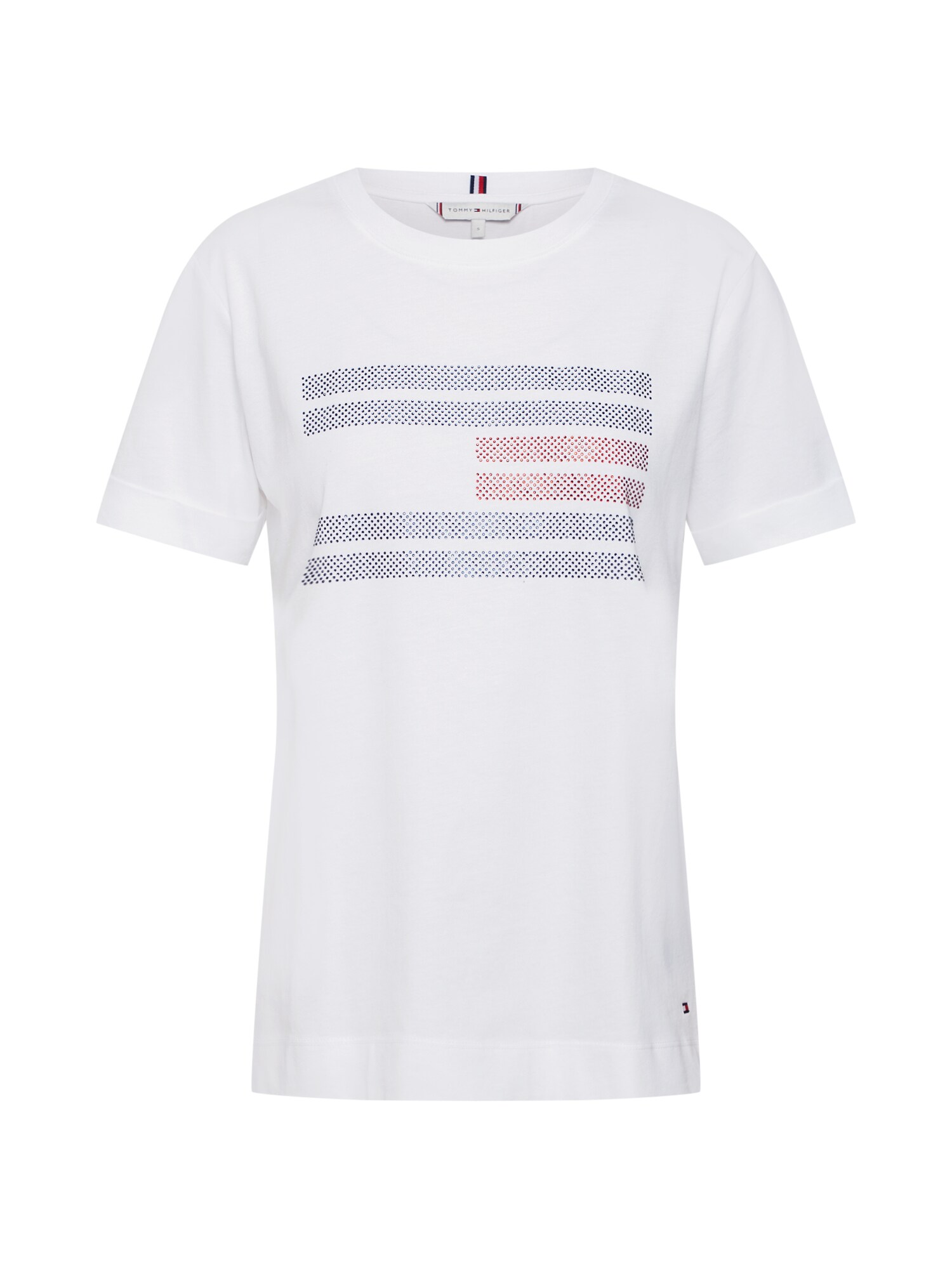 Tommy Hilfiger Dames Shirt Tyara Navy Wit tommy hilfiger kopen in de aanbieding