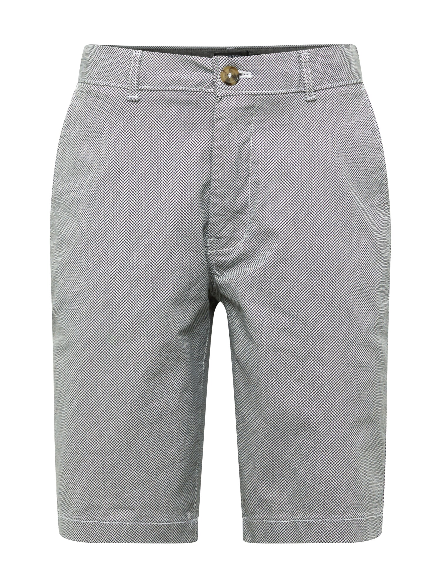 BURTON MENSWEAR LONDON Chino stiliaus kelnės 'MONO'  balta / juoda