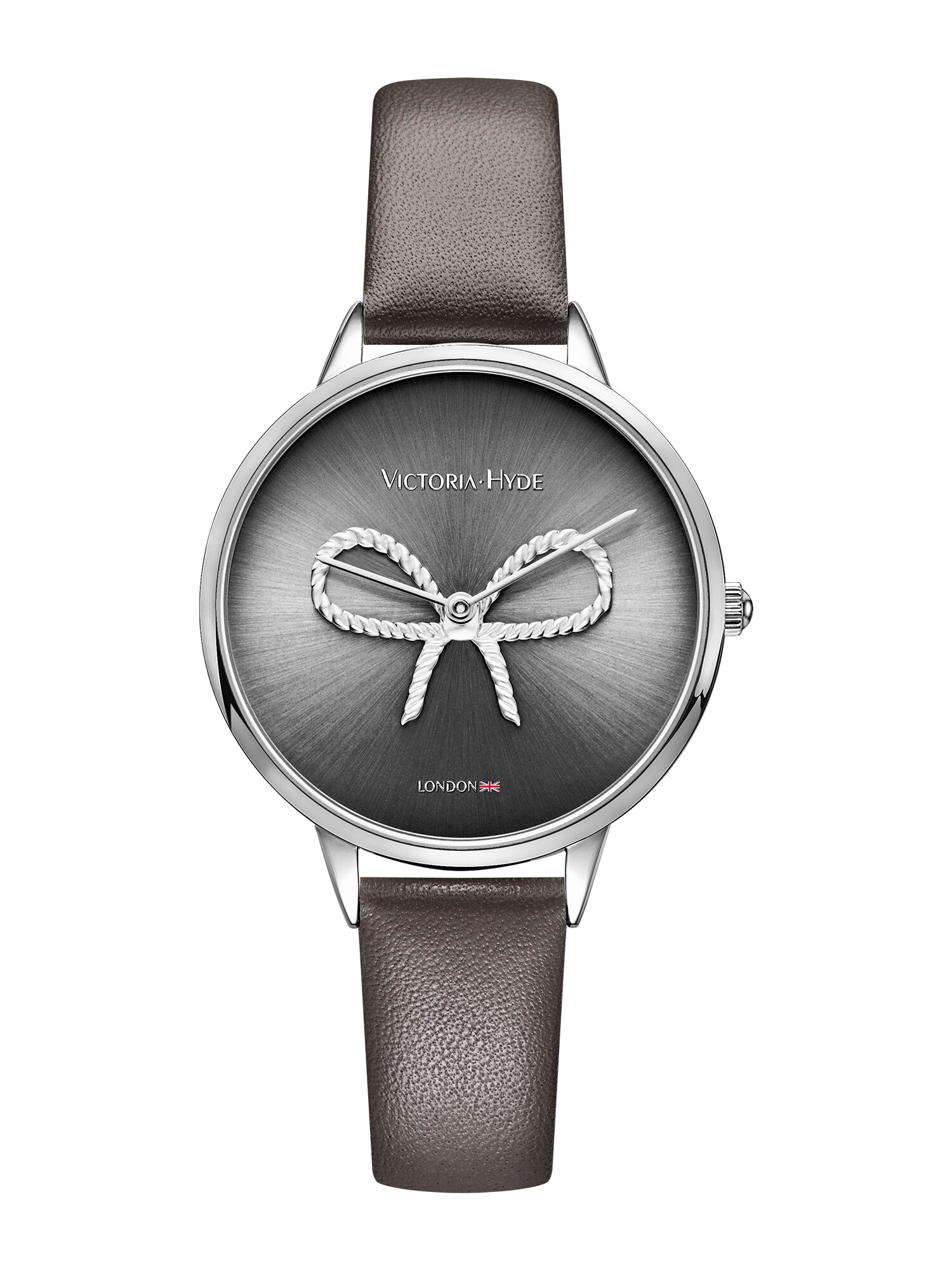 Victoria Hyde Dames Analoog Horloge Donkergrijs Zilver victoria hyde kopen in de aanbieding