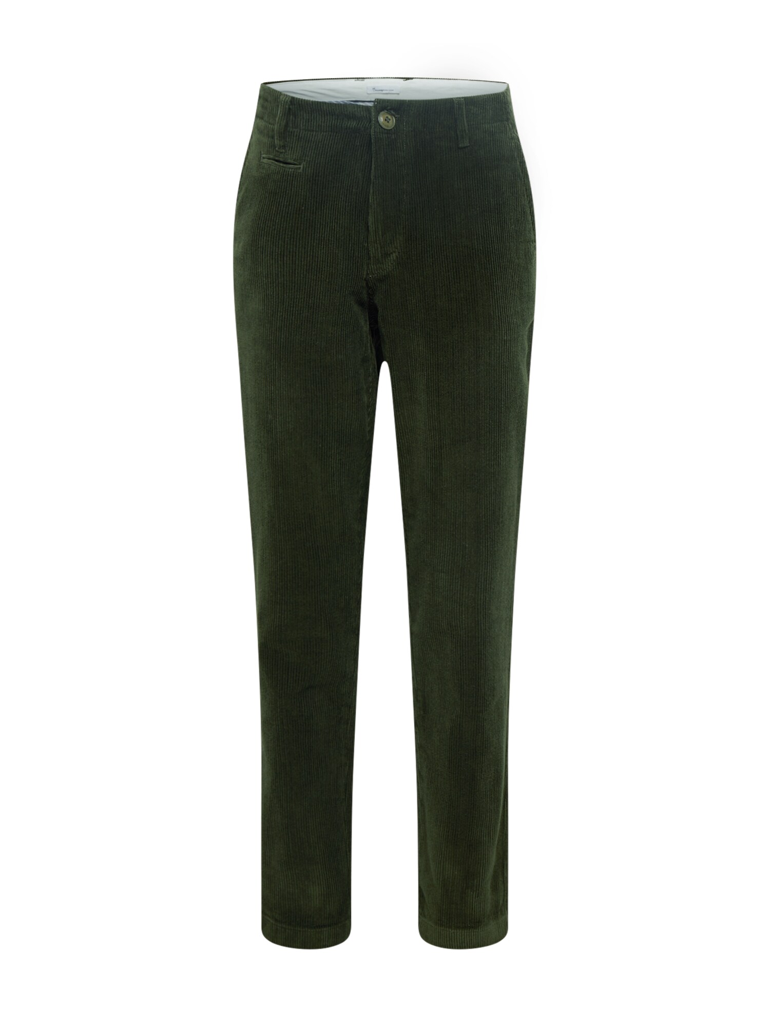KnowledgeCotton Apparel Chino stiliaus kelnės 'Chuck'  tamsiai žalia