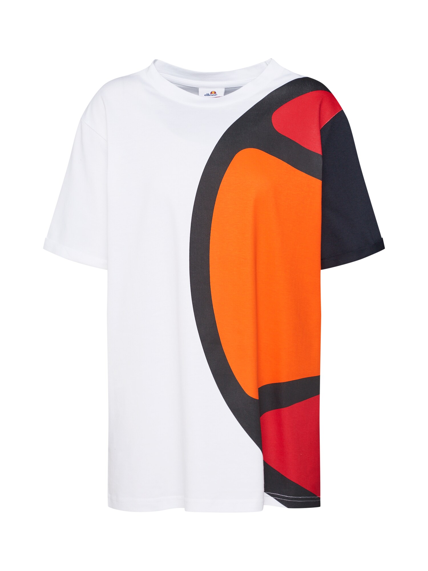 Ellesse Dames Shirt Melina Sinaasappel Rood Zwart Wit ellesse kopen in de aanbieding