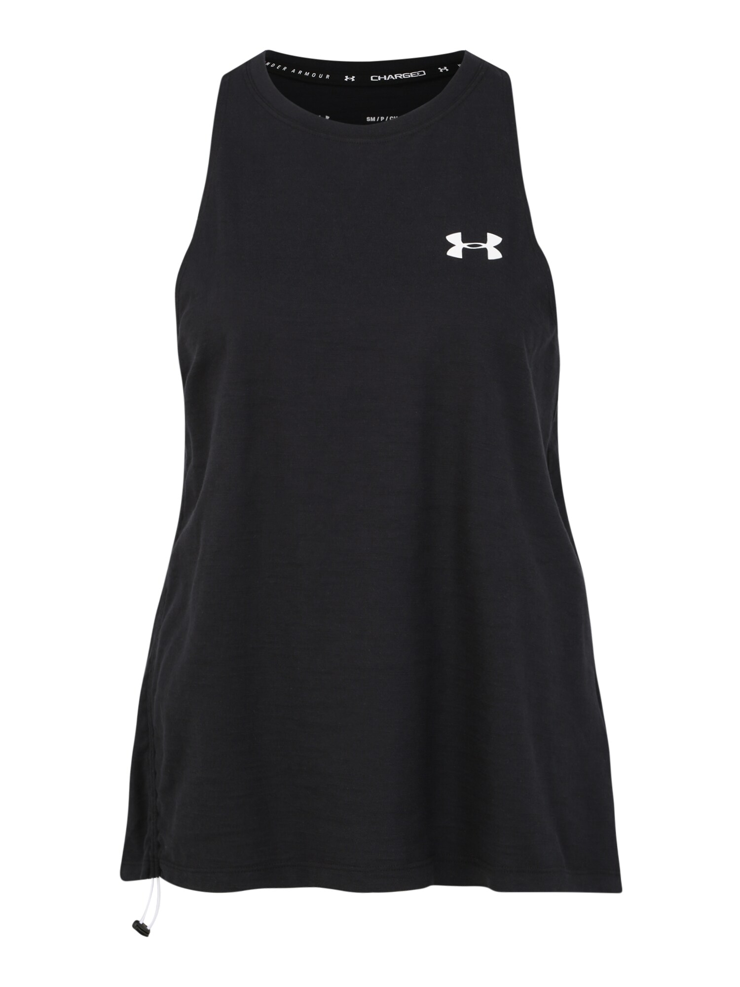 UNDER ARMOUR Sportiniai marškinėliai be rankovių  balta / juoda