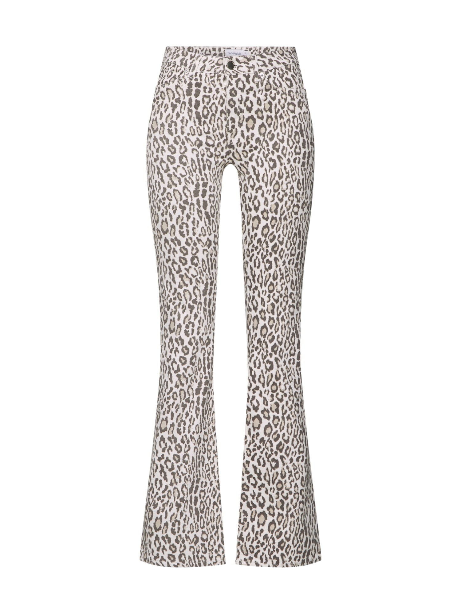 Na-Kd Na Kd Dames Jeans Leopard Bruin Wit na-kd kopen in de aanbieding