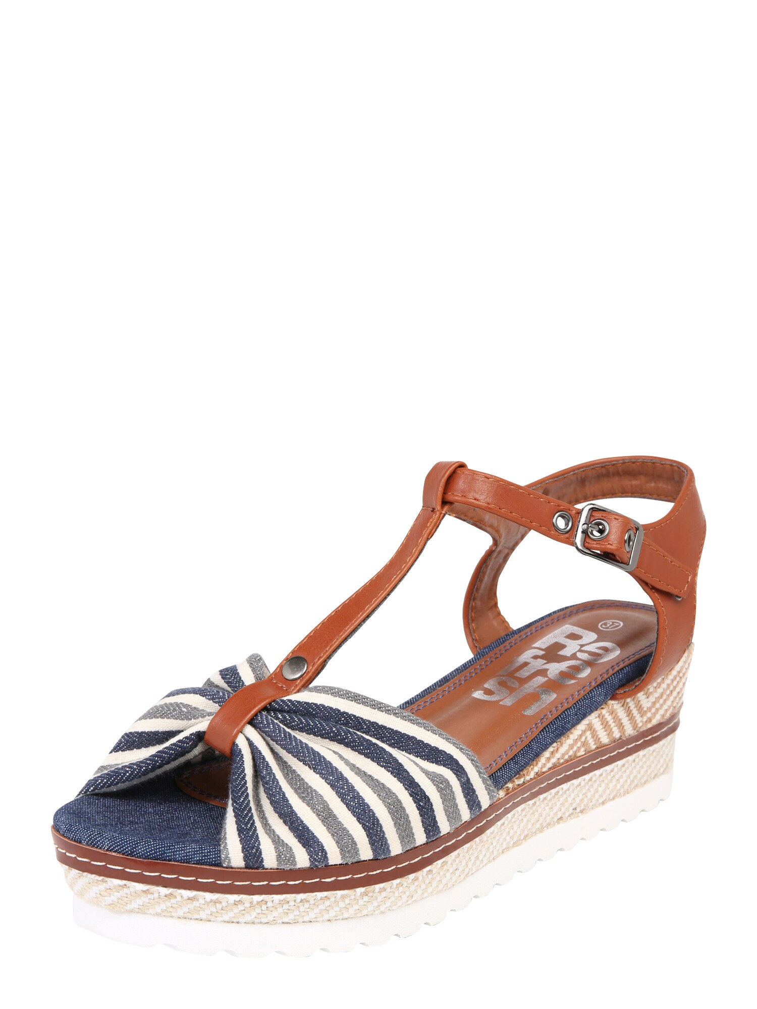 Refresh Dames Sandalen Met Riem 69979 Navy refresh kopen in de aanbieding