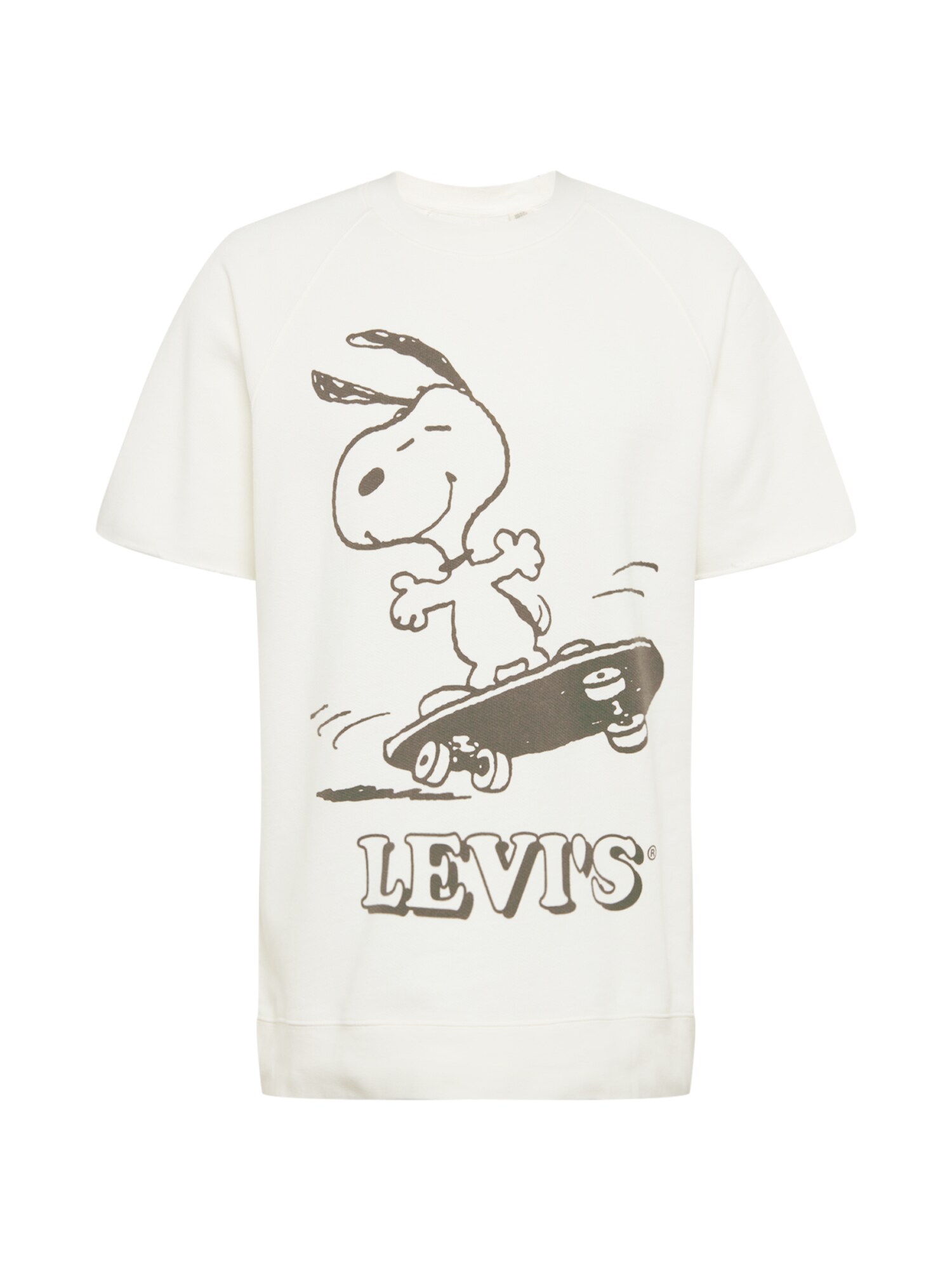 LEVI'S Marškinėliai 'CUTOFF'  balta / juoda