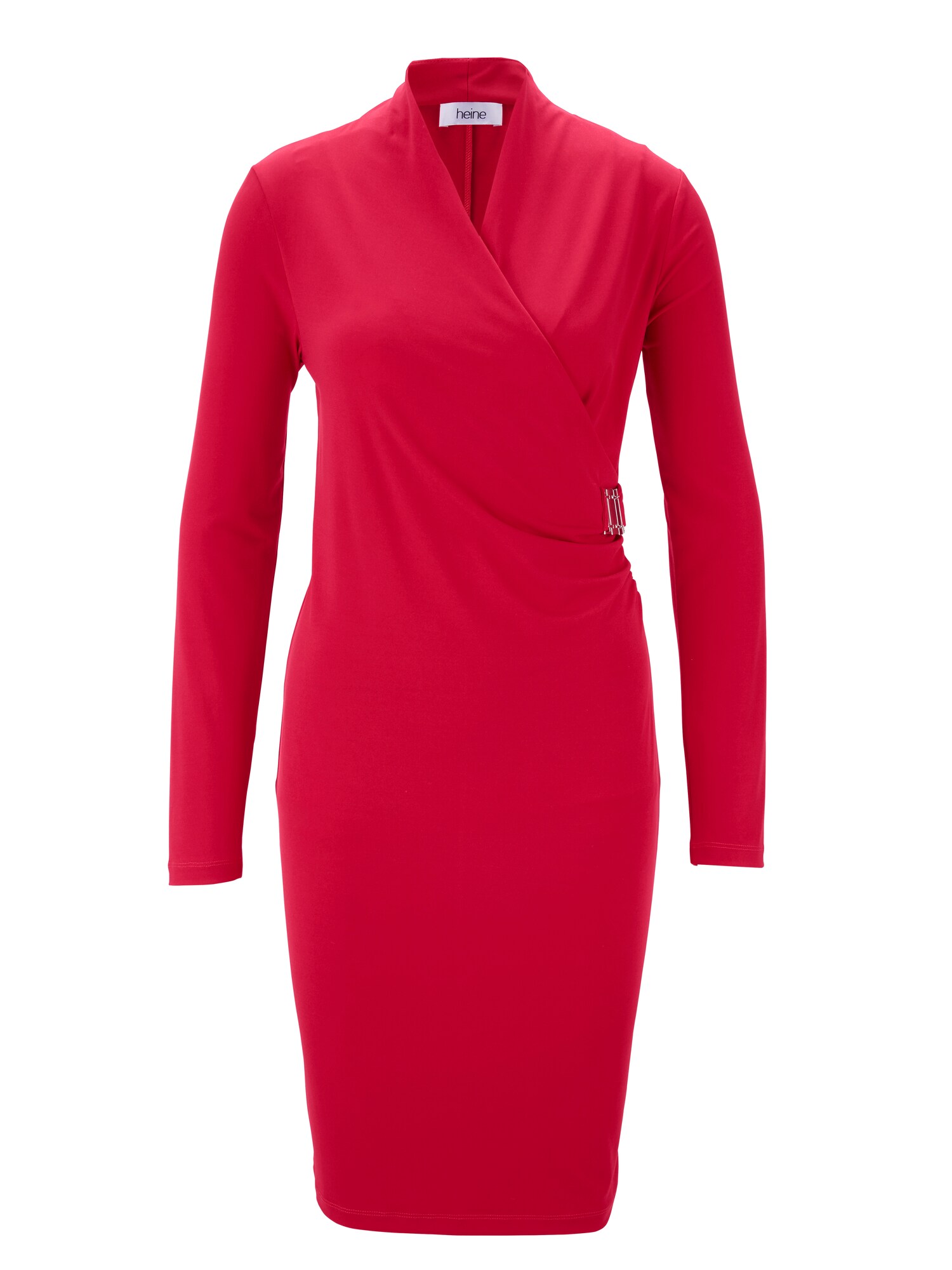 Heine Dames Kokerjurk Rood Zilver heine kopen in de aanbieding